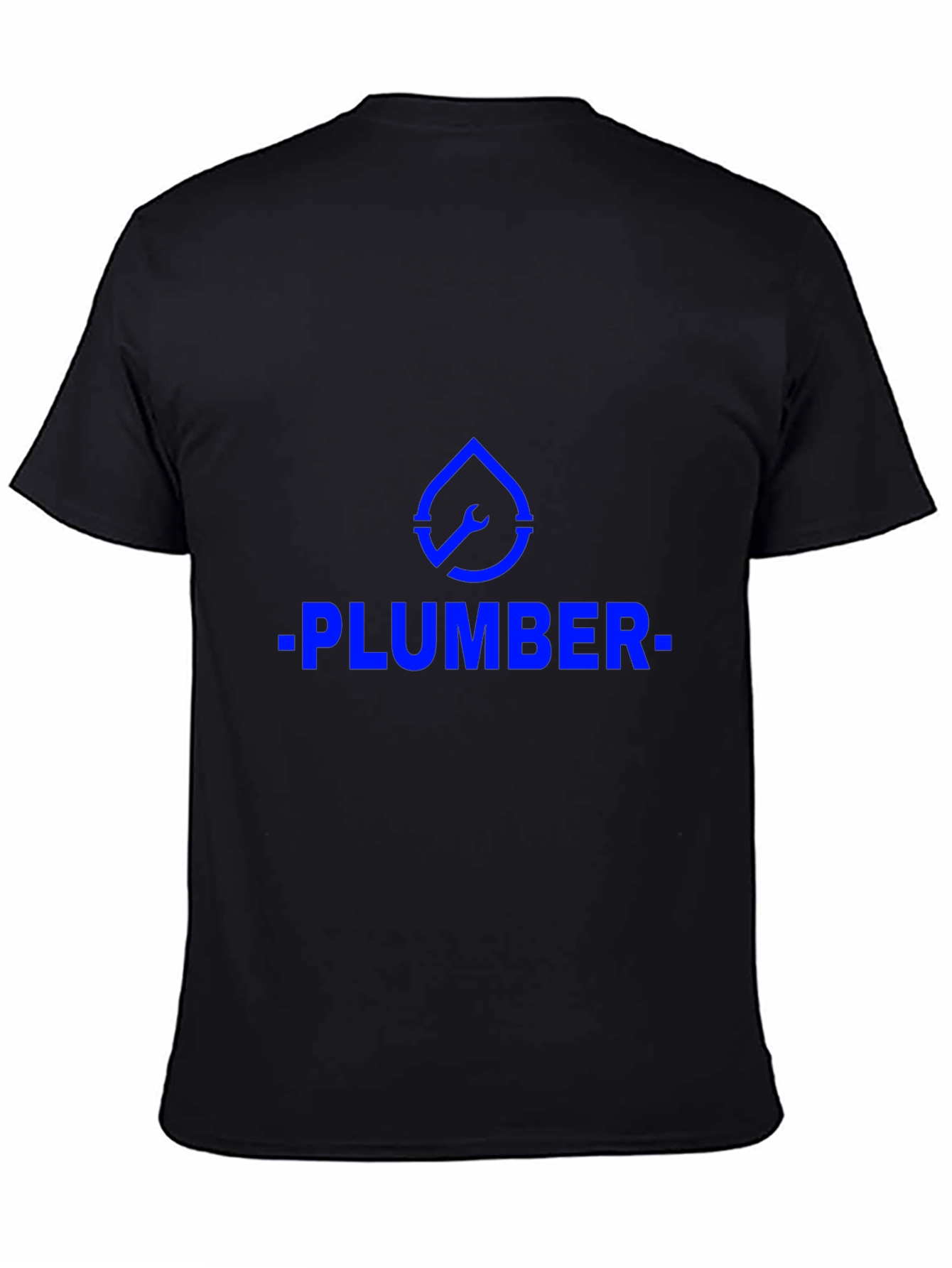 Plumber Graphic Tee - Black Cotton T-Shirt