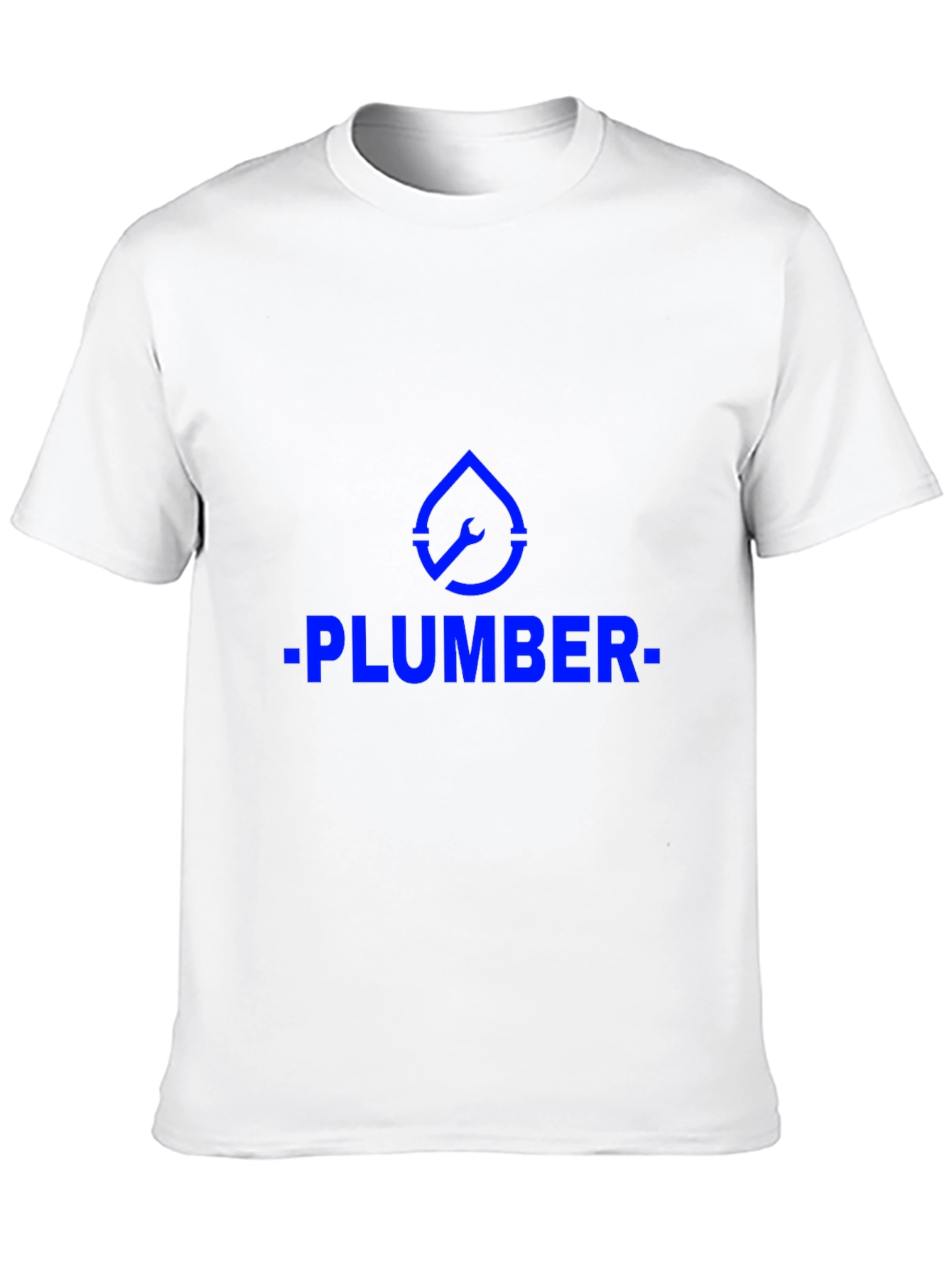 Plumber Graphic Tee - Black Cotton T-Shirt
