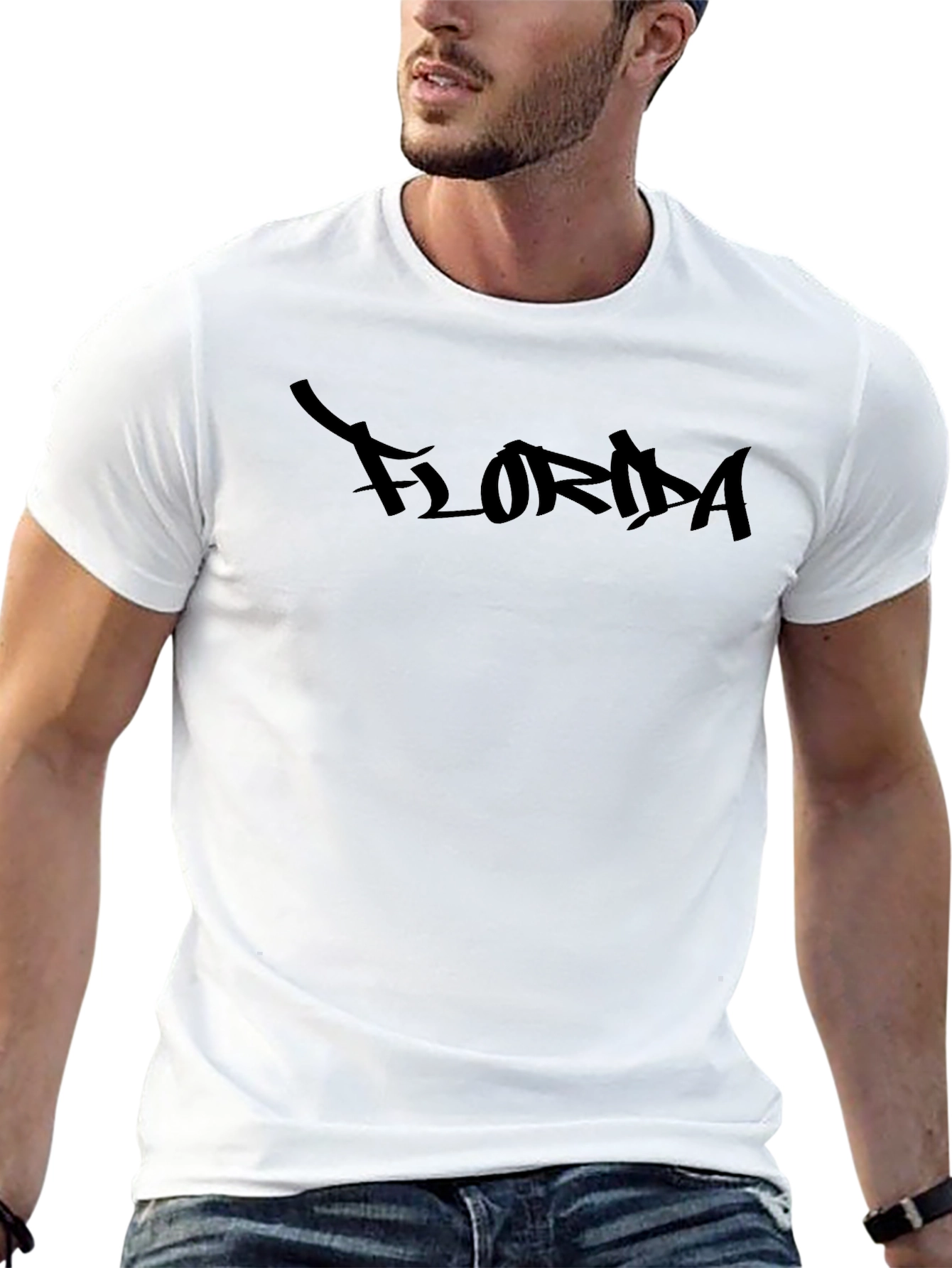 Florida Script Graphic Black T-Shirt
