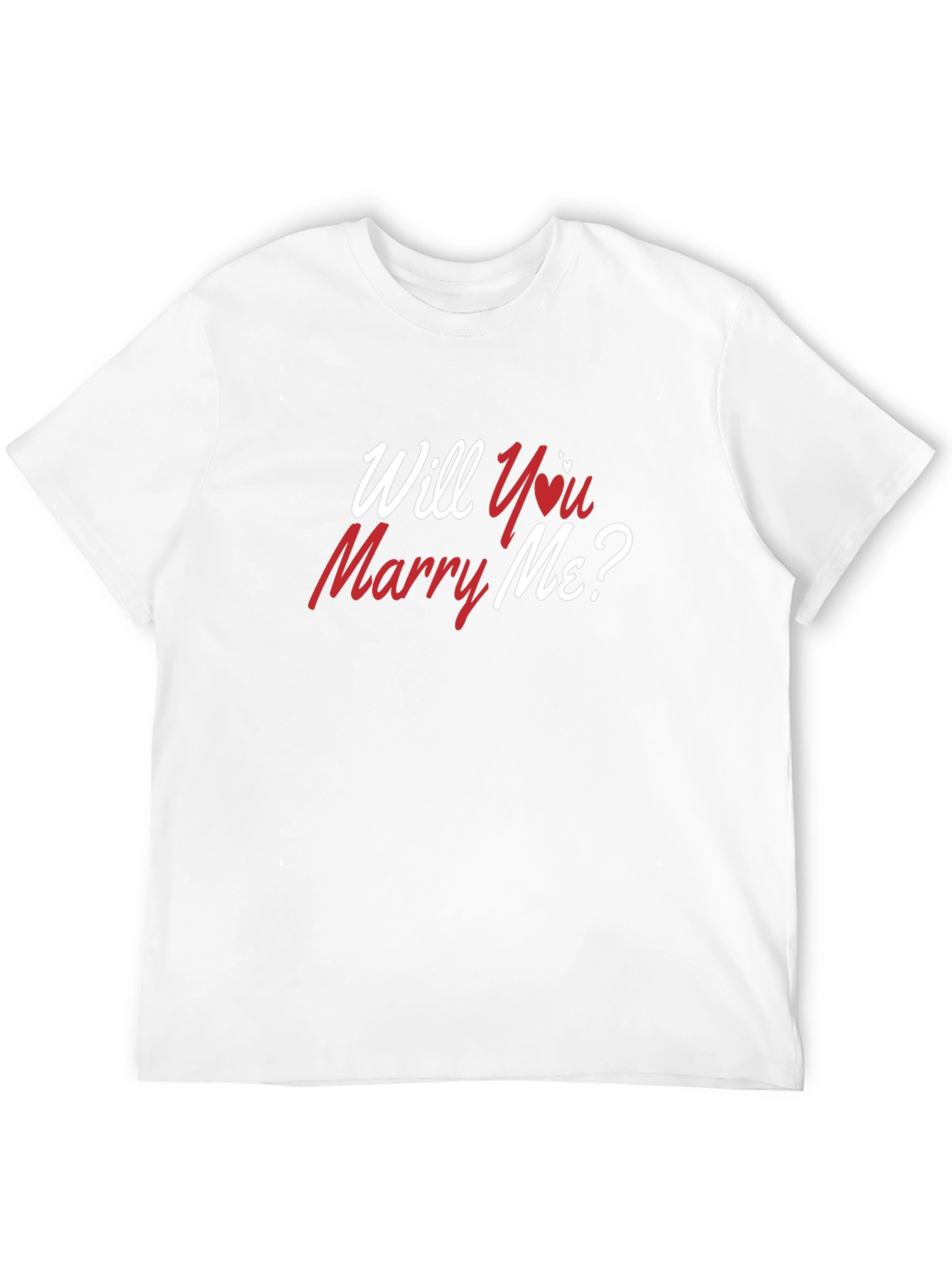 Will You Marry Me T-Shirt - Romantic Proposal Tee