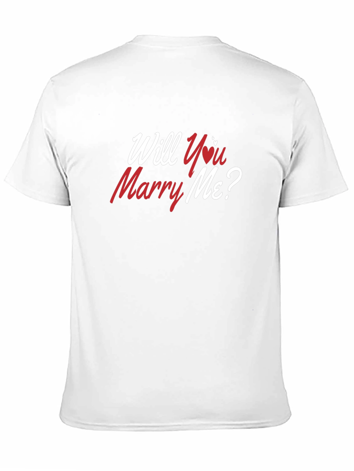 Will You Marry Me T-Shirt - Romantic Proposal Tee