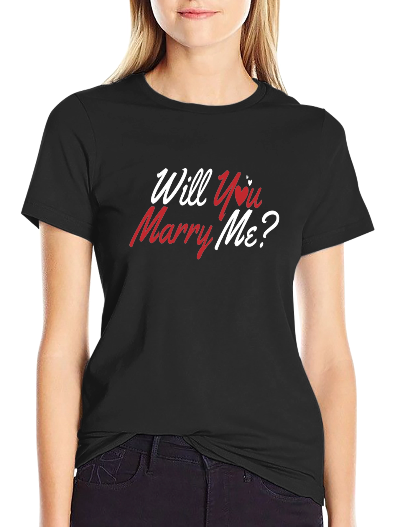 Will You Marry Me T-Shirt - Romantic Proposal Tee