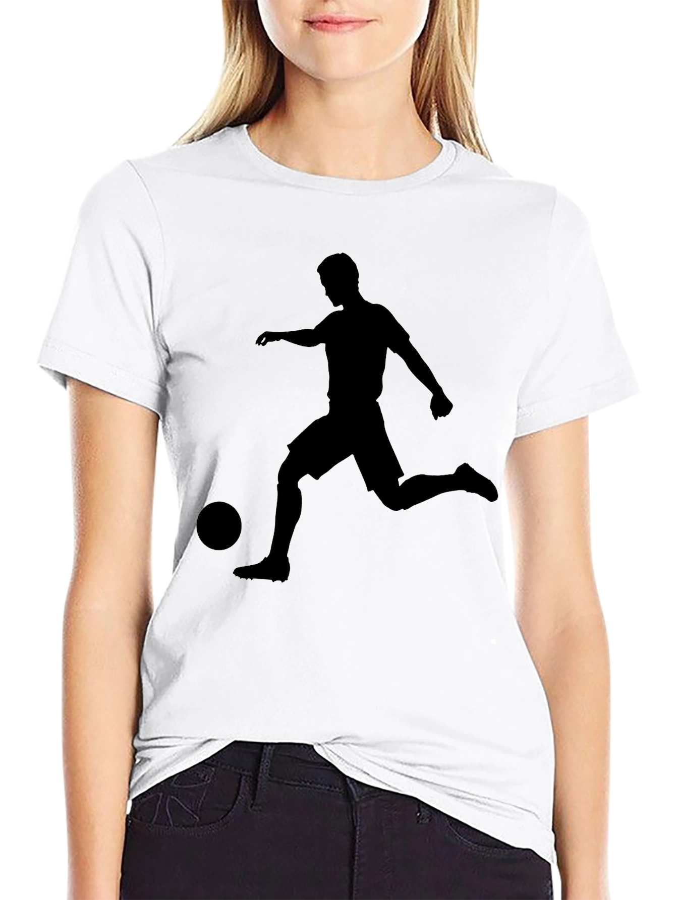 Soccer Silhouette Graphic Tee