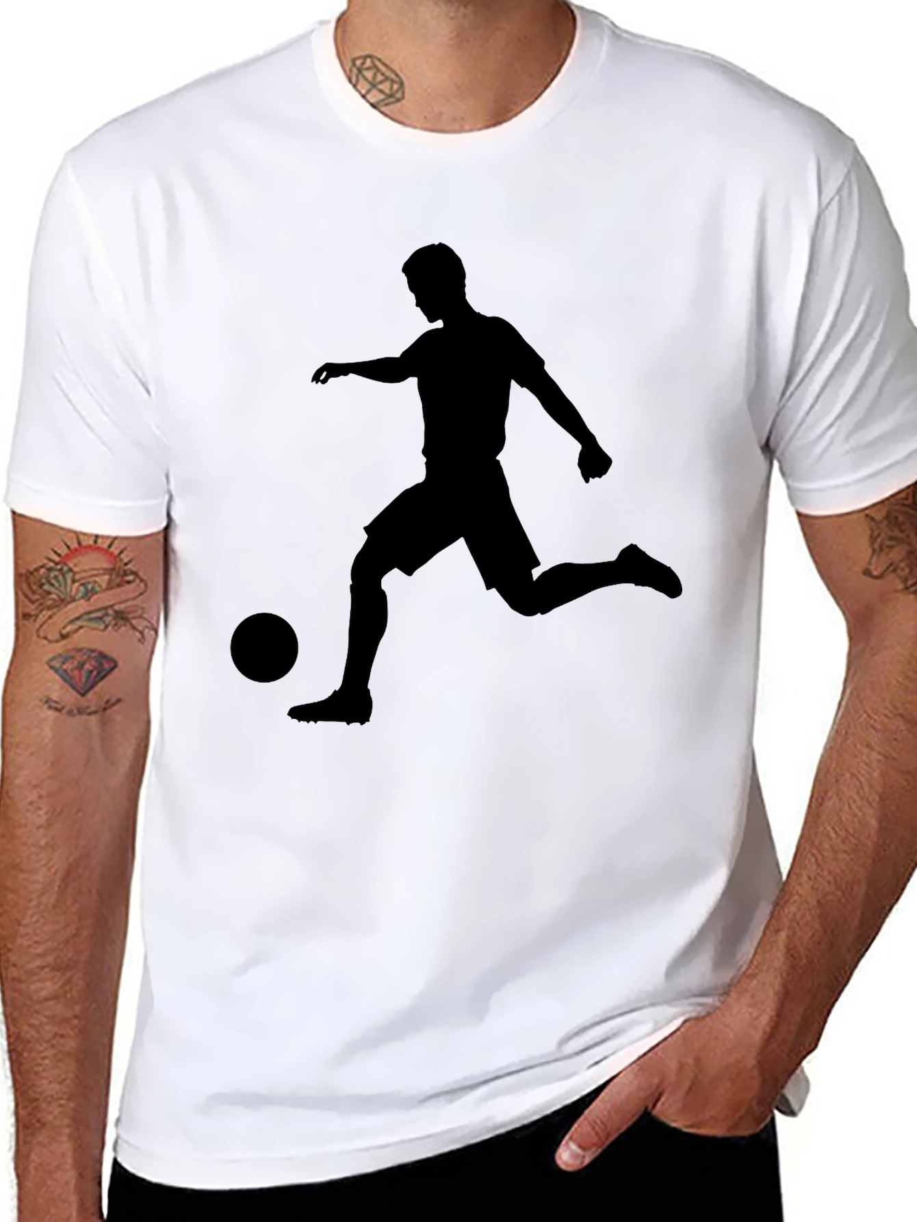 Soccer Silhouette Graphic Tee