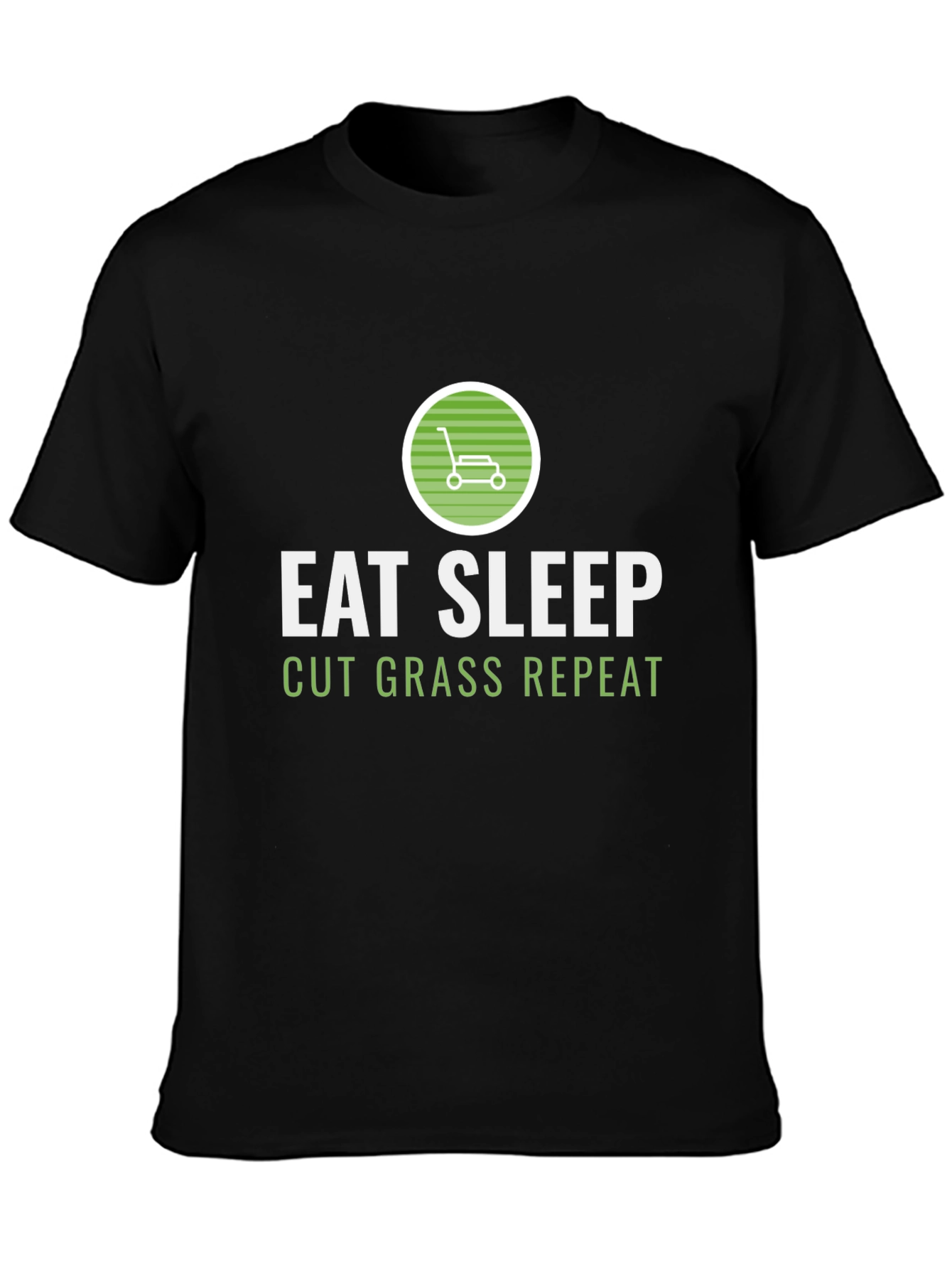 Eat Sleep Cut Grass Repeat Graphic Tee