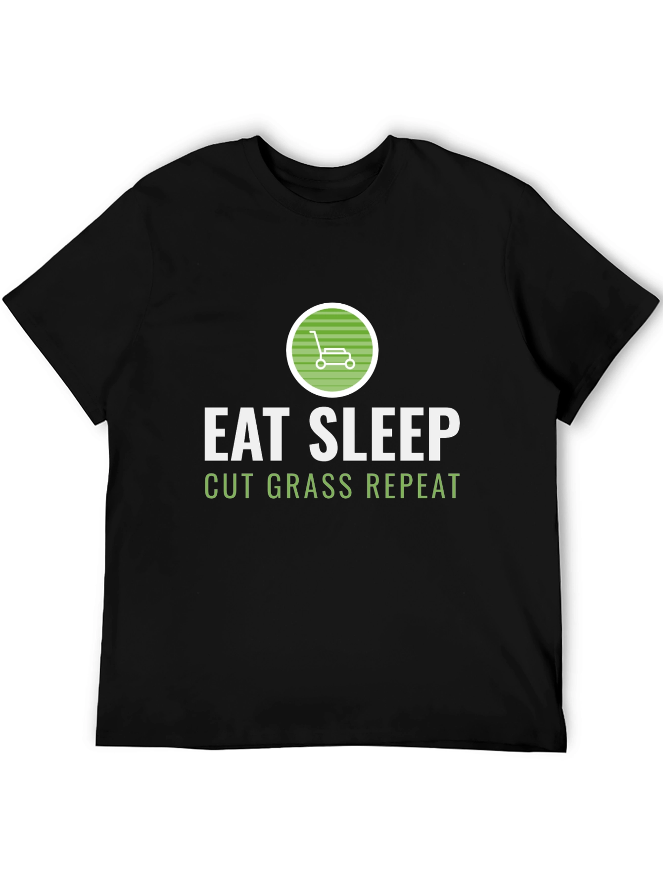 Eat Sleep Cut Grass Repeat Graphic Tee