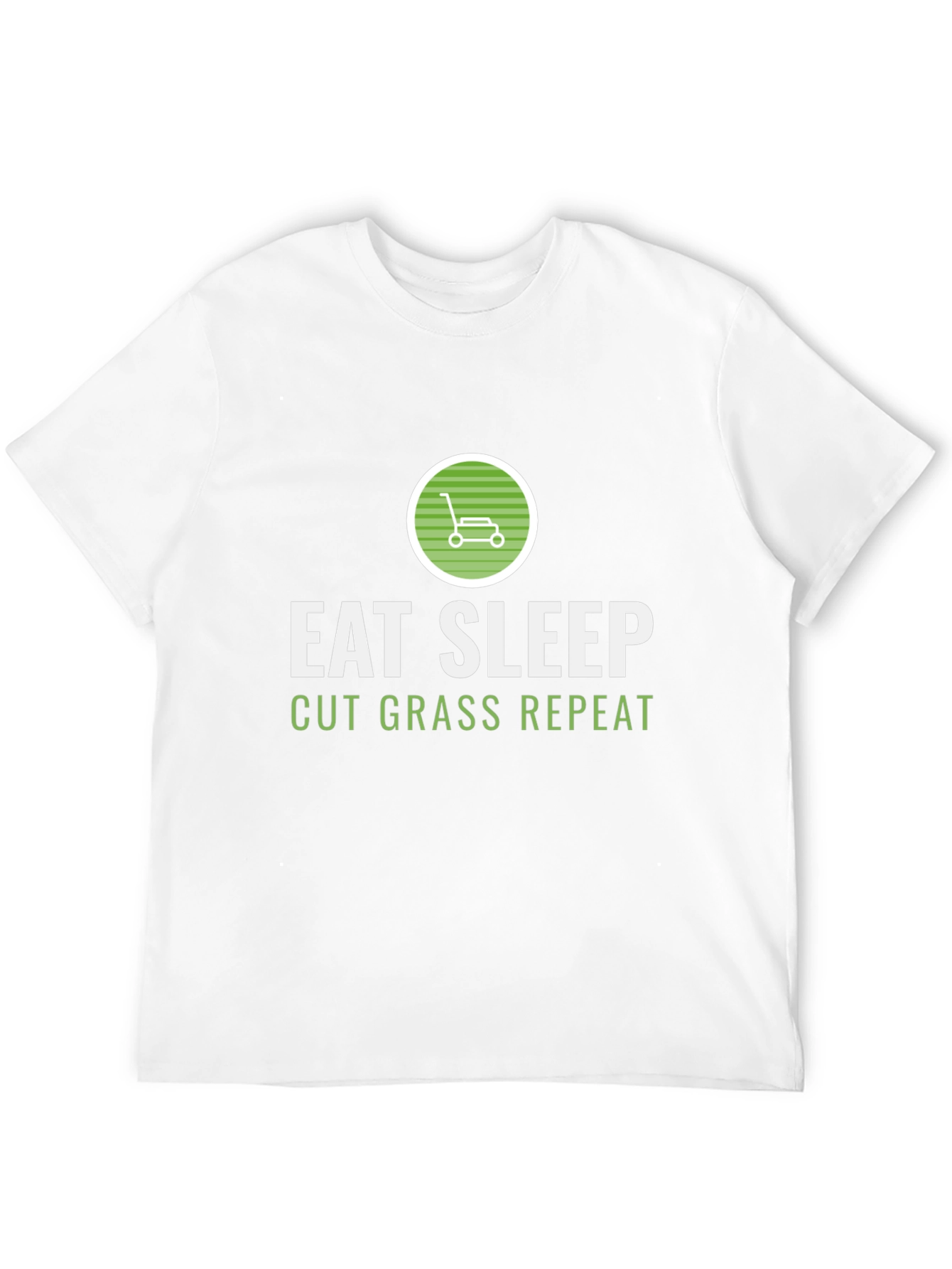 Eat Sleep Cut Grass Repeat Graphic Tee