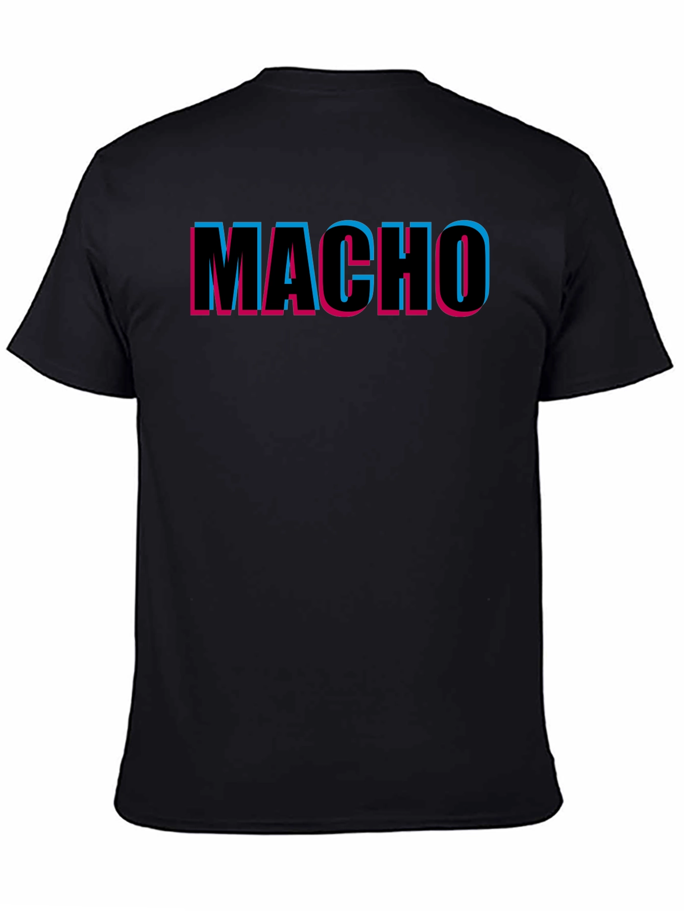 Macho Graphic Tee - Bold 3D Style