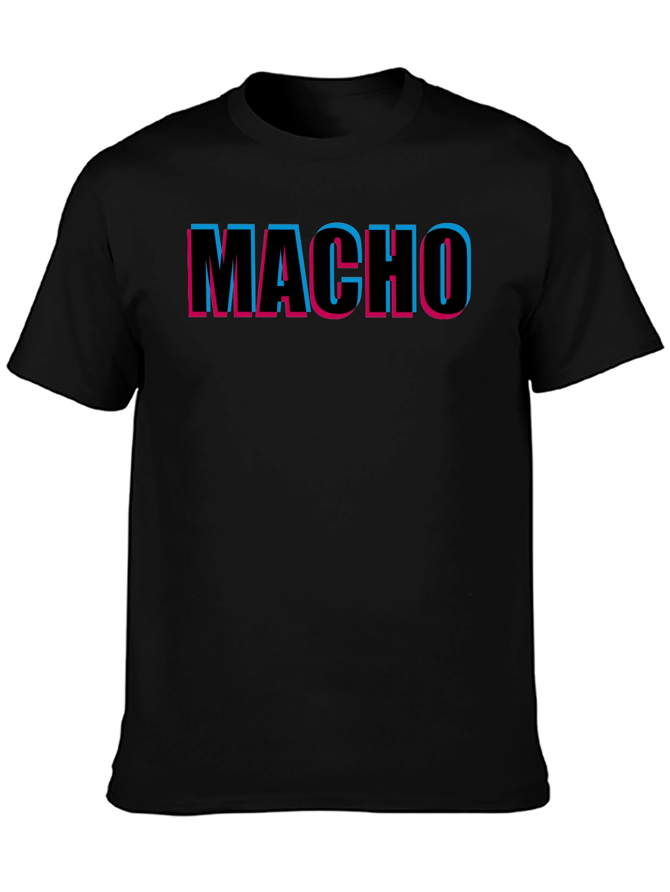 Macho Graphic Tee - Bold 3D Style