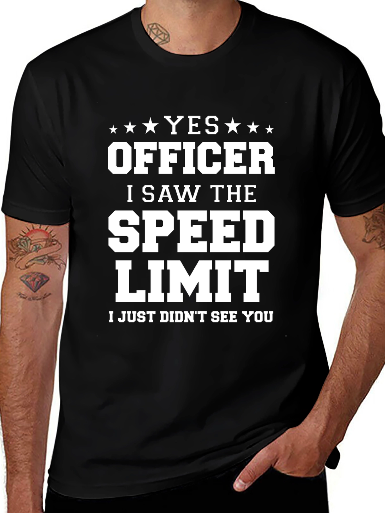 Funny Yes Officer Graphic Tee