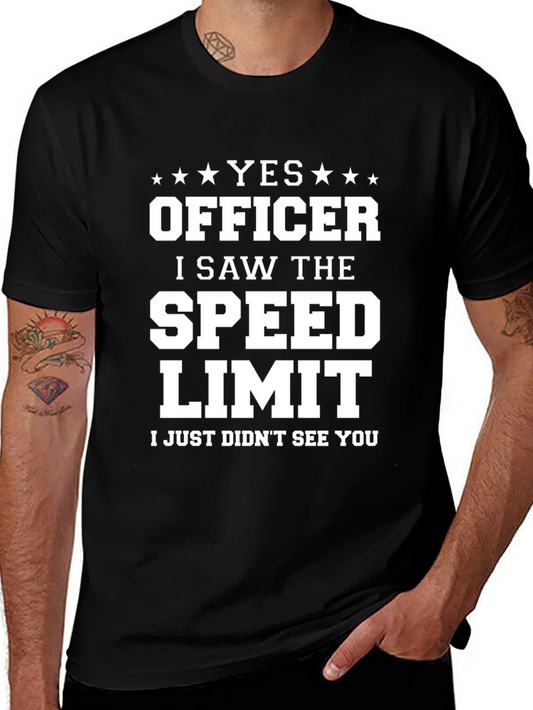 Funny Yes Officer Graphic Tee