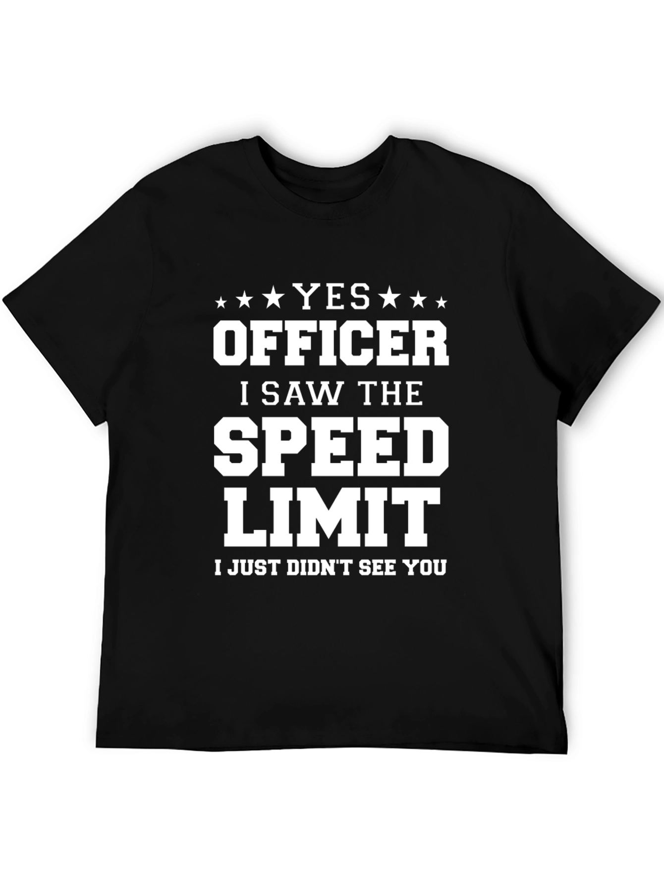 Funny Yes Officer Graphic Tee
