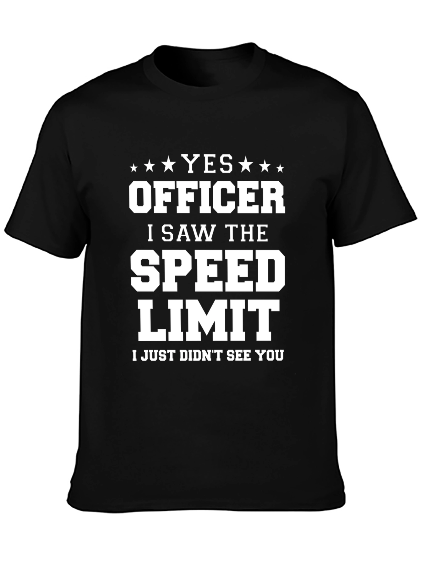 Funny Yes Officer Graphic Tee