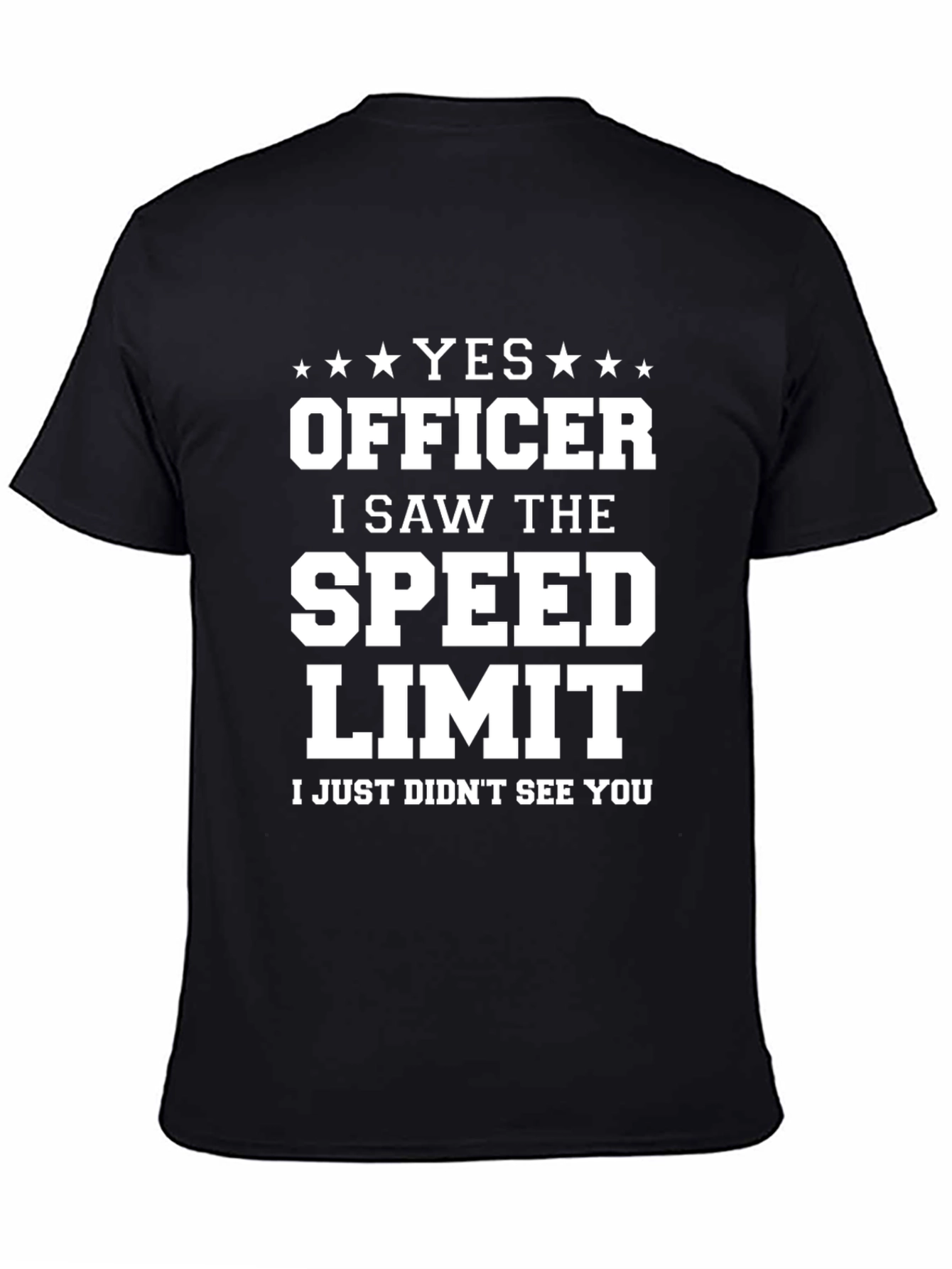 Funny Yes Officer Graphic Tee