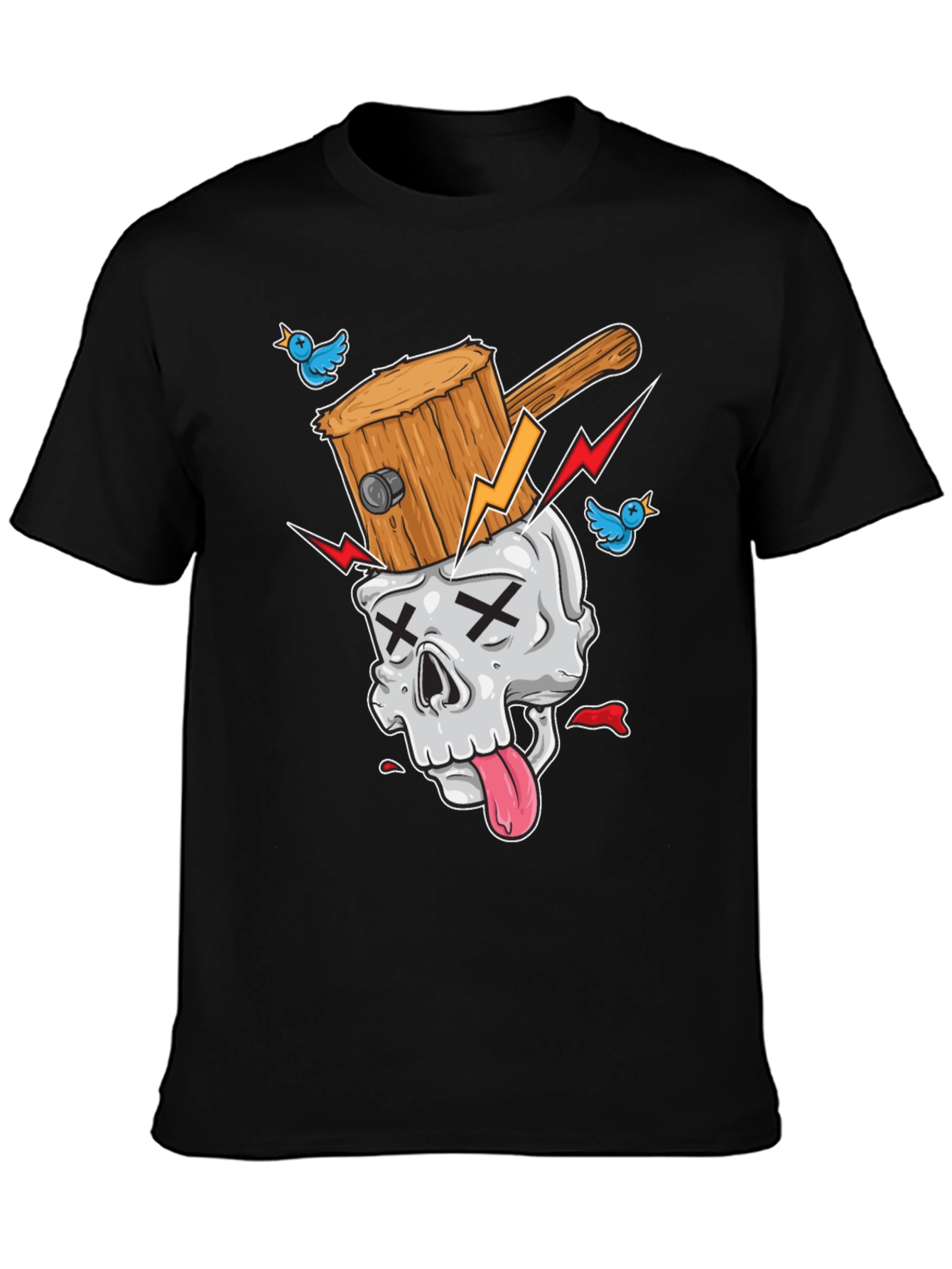 Skull Hammer T-Shirt - Unique Graphic Tee