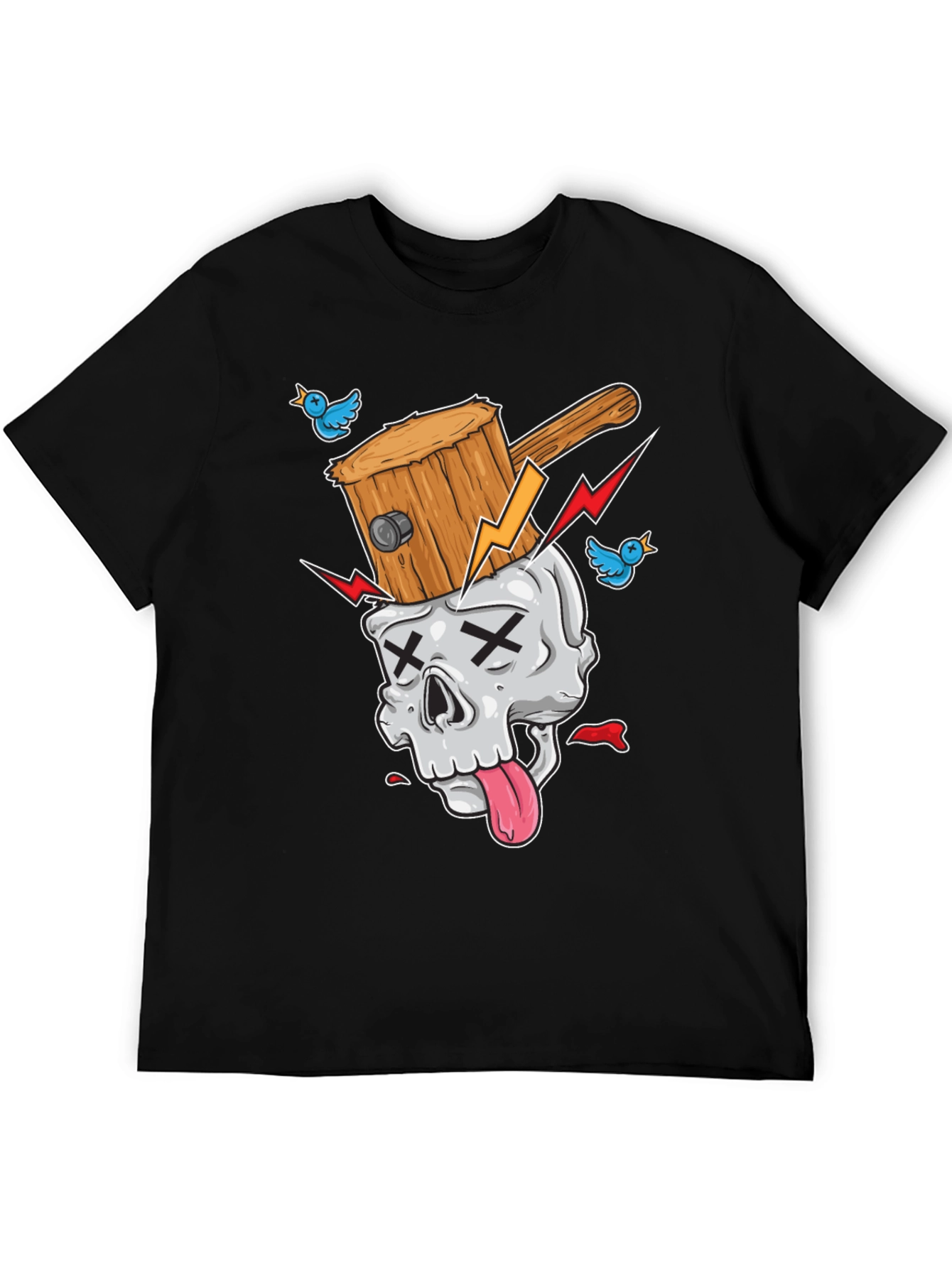 Skull Hammer T-Shirt - Unique Graphic Tee
