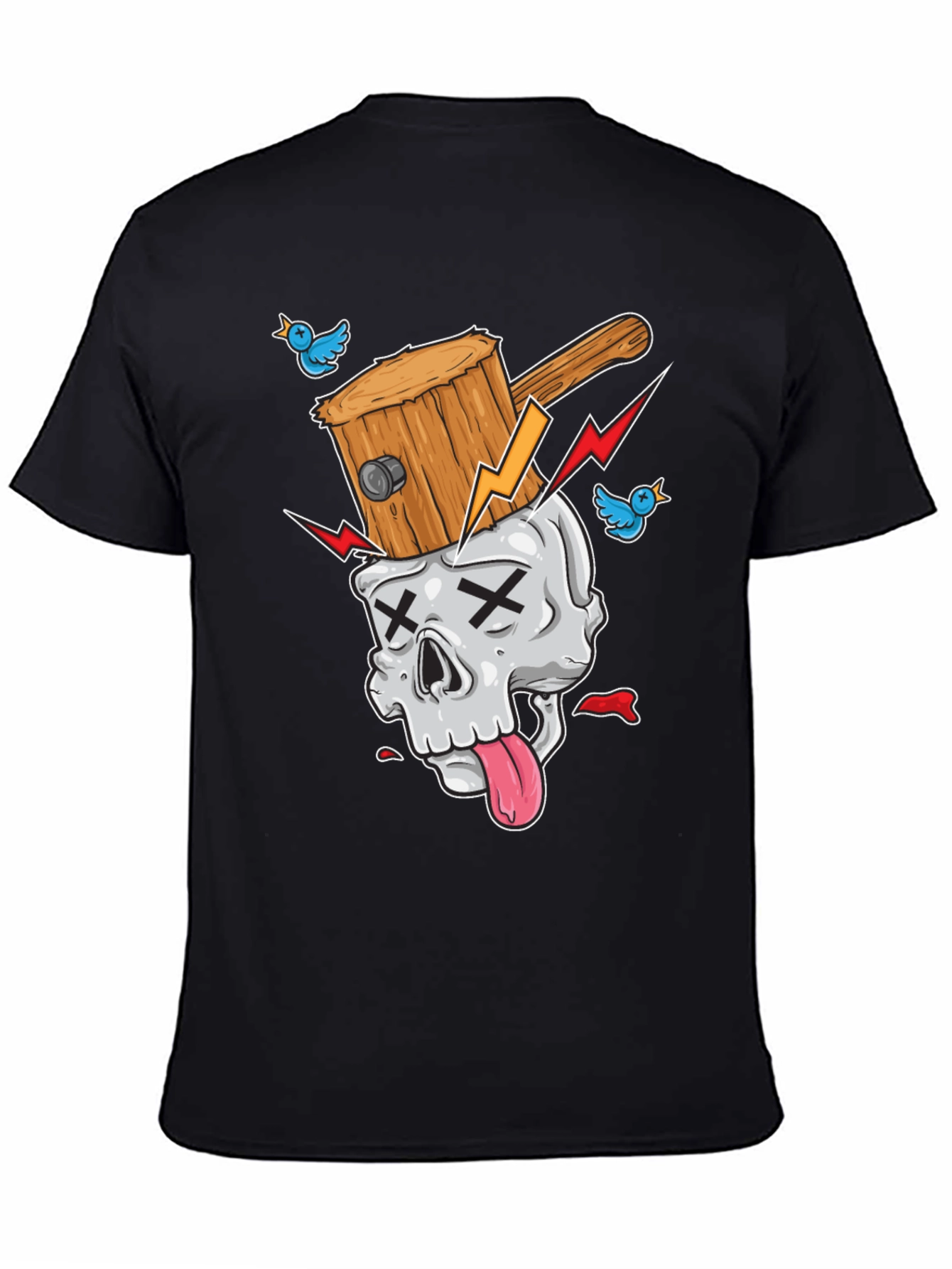 Skull Hammer T-Shirt - Unique Graphic Tee