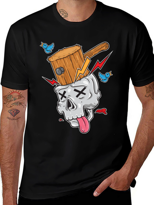 Skull Hammer T-Shirt - Unique Graphic Tee