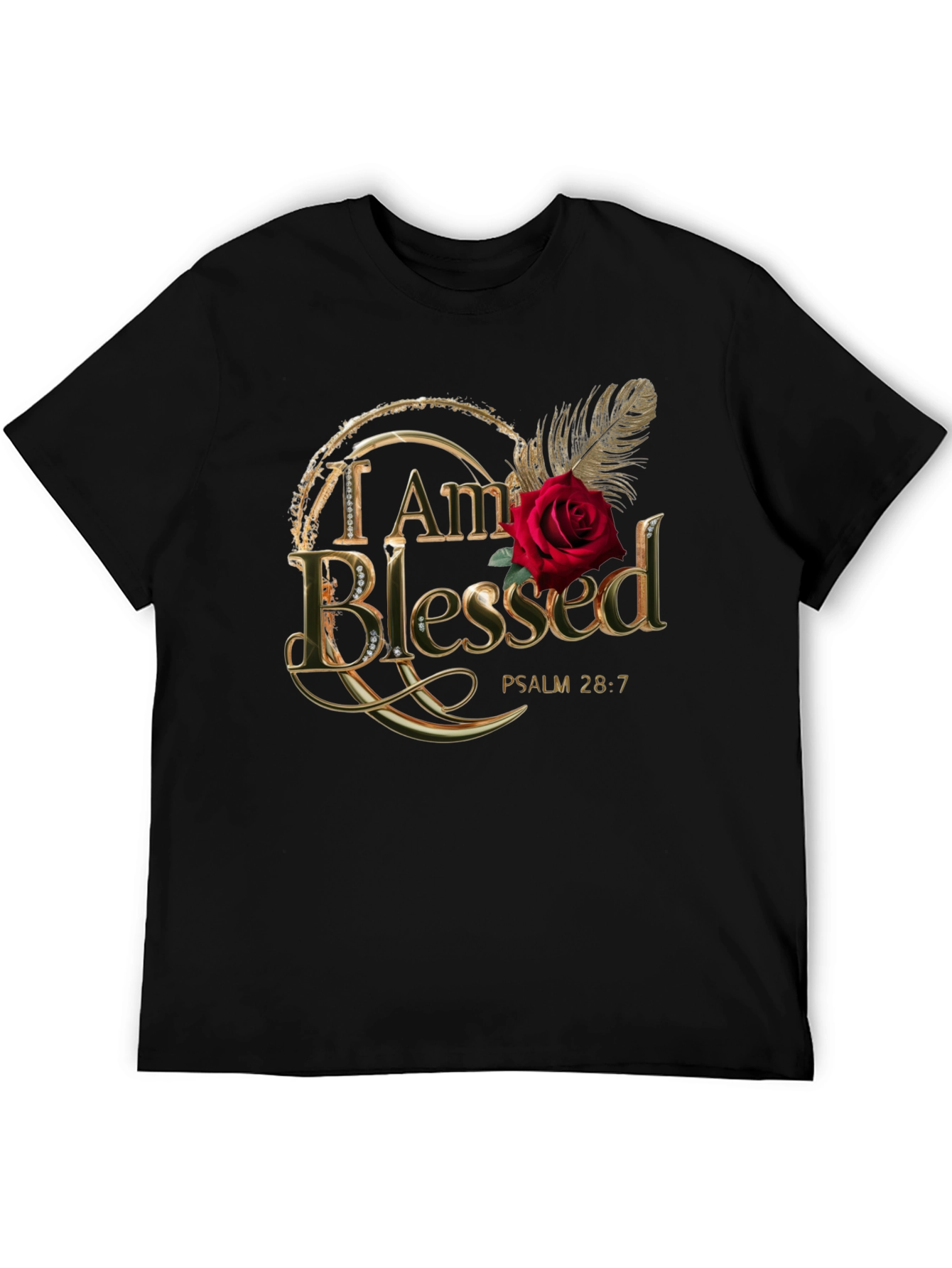 I am Blessed T-Shirt Psalm 28:7