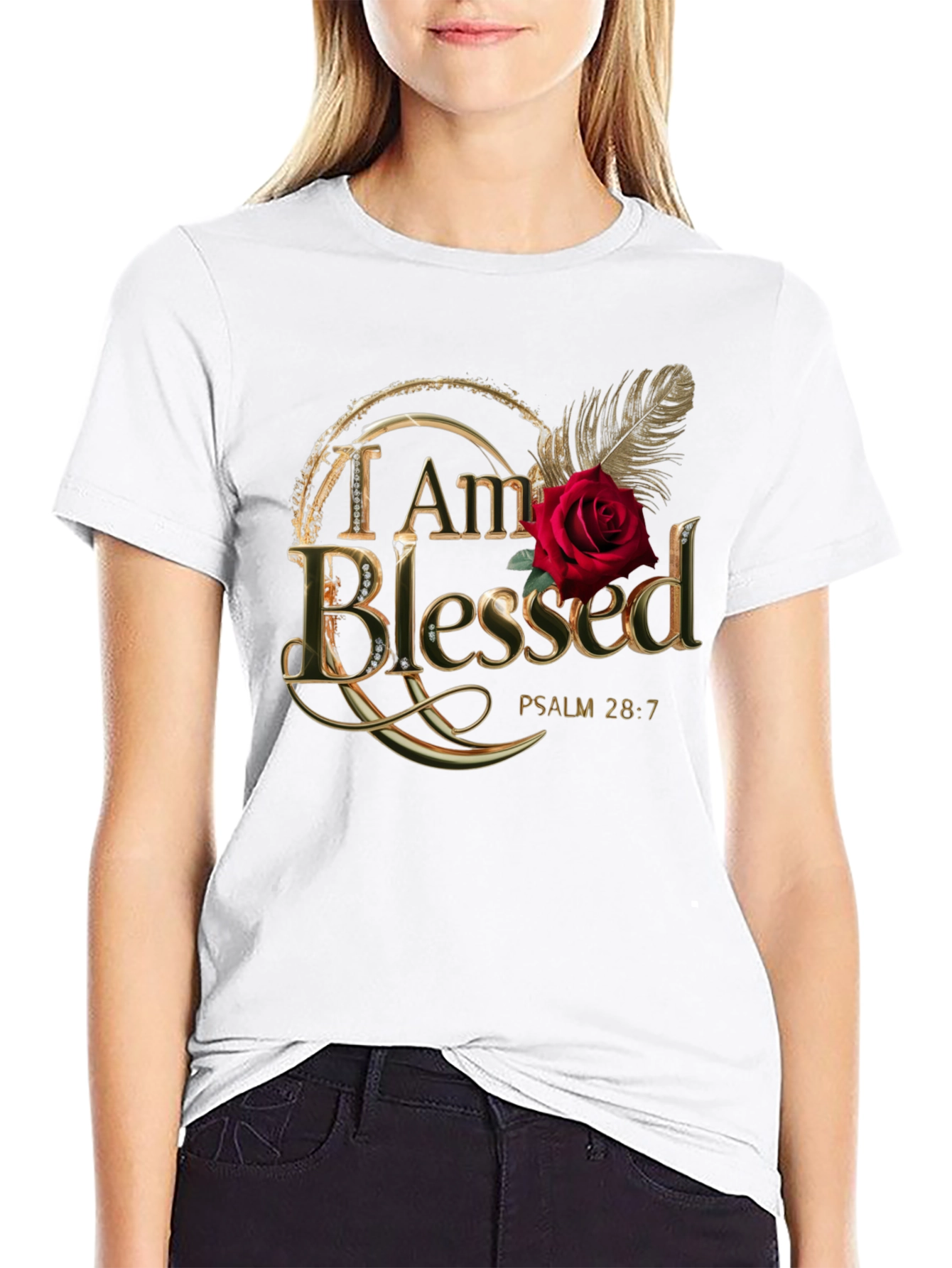 I am Blessed T-Shirt Psalm 28:7