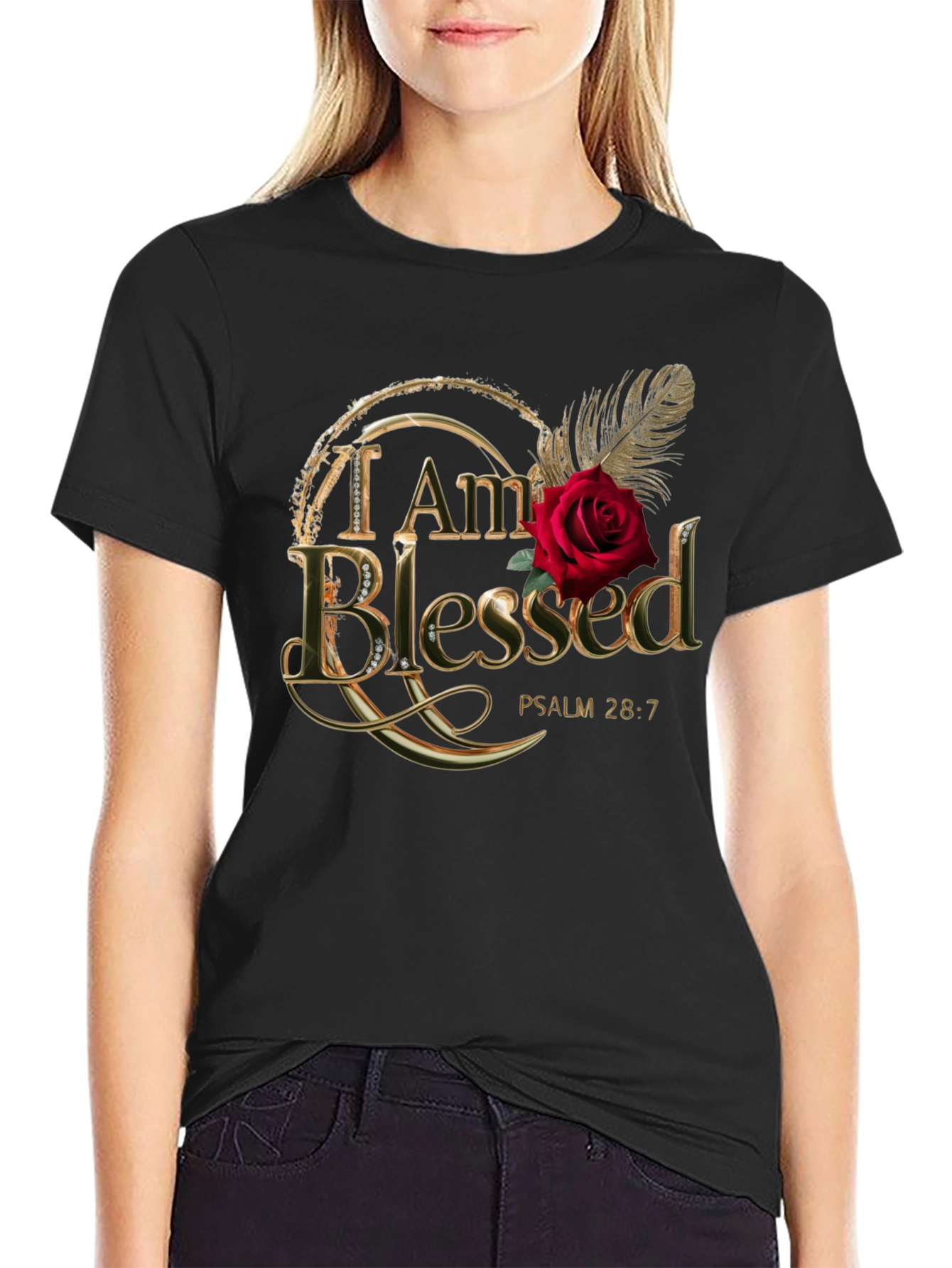 I am Blessed T-Shirt Psalm 28:7