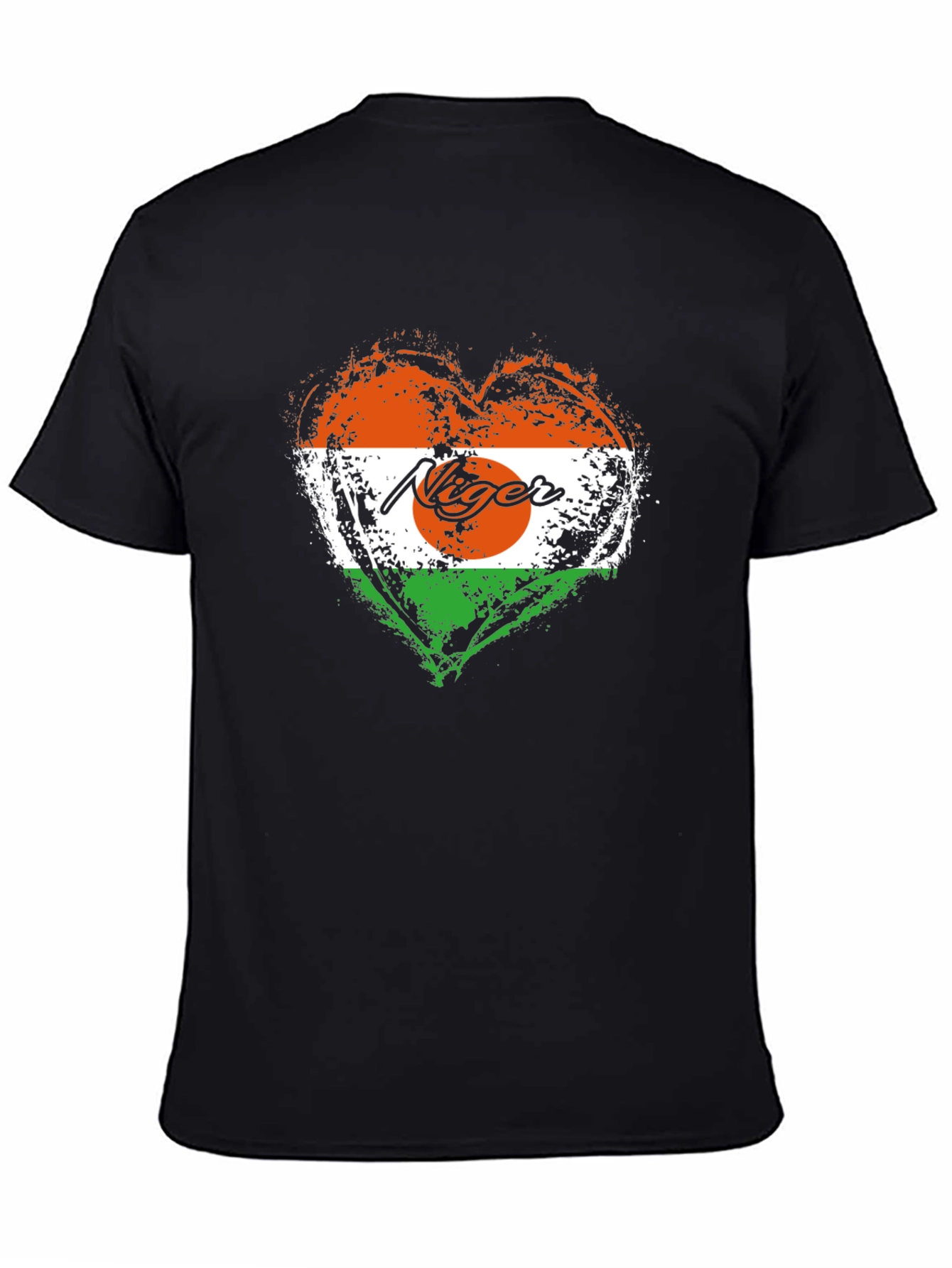 Niger Flag Heart T-Shirt - Stylish Graphic Tee