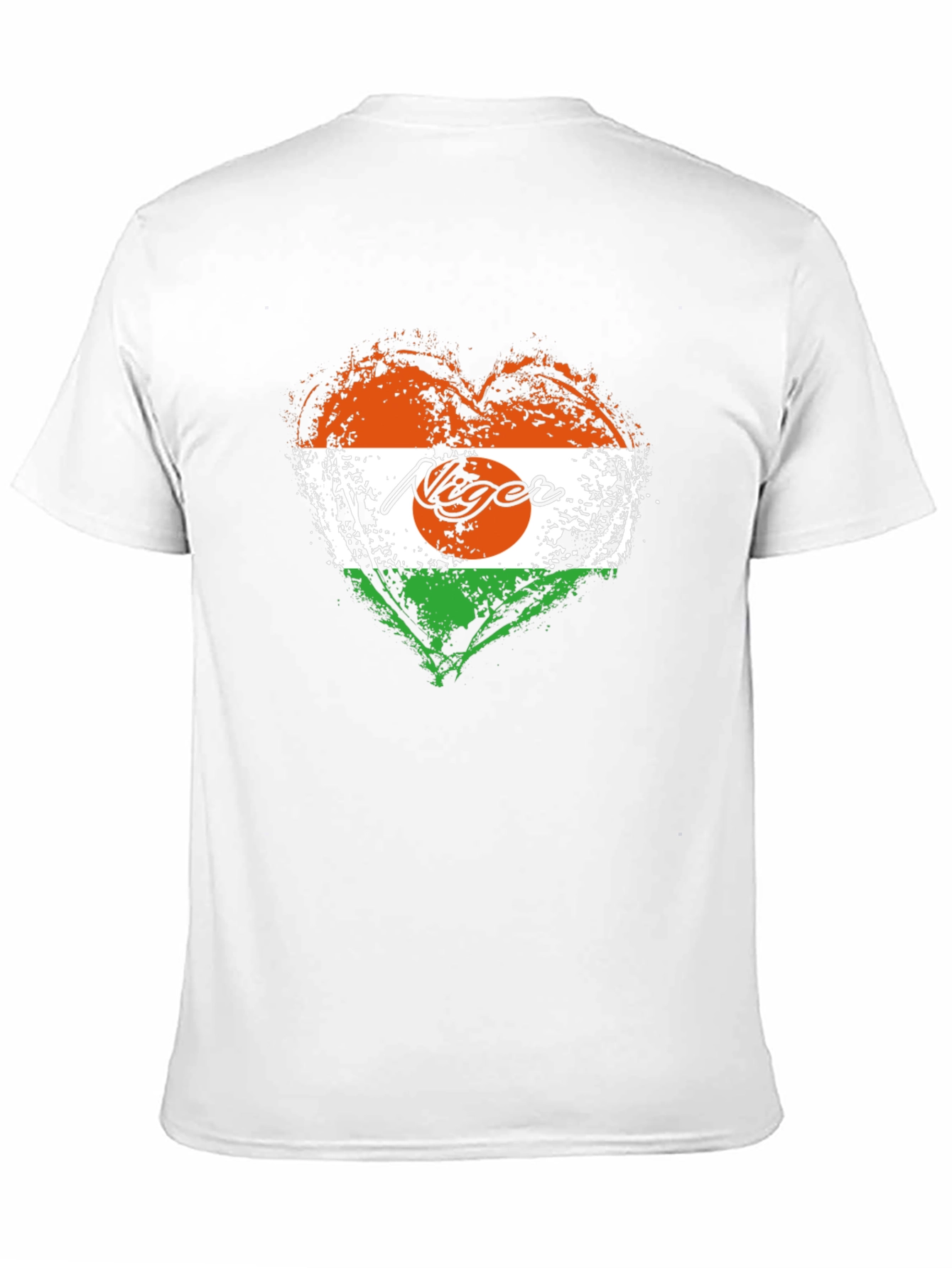 Niger Flag Heart T-Shirt - Stylish Graphic Tee