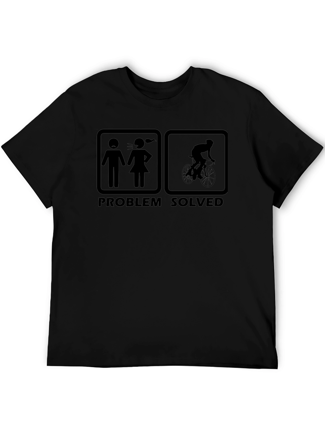 Problem Solved Cycling T-Shirt: Ride Away from Arguments!