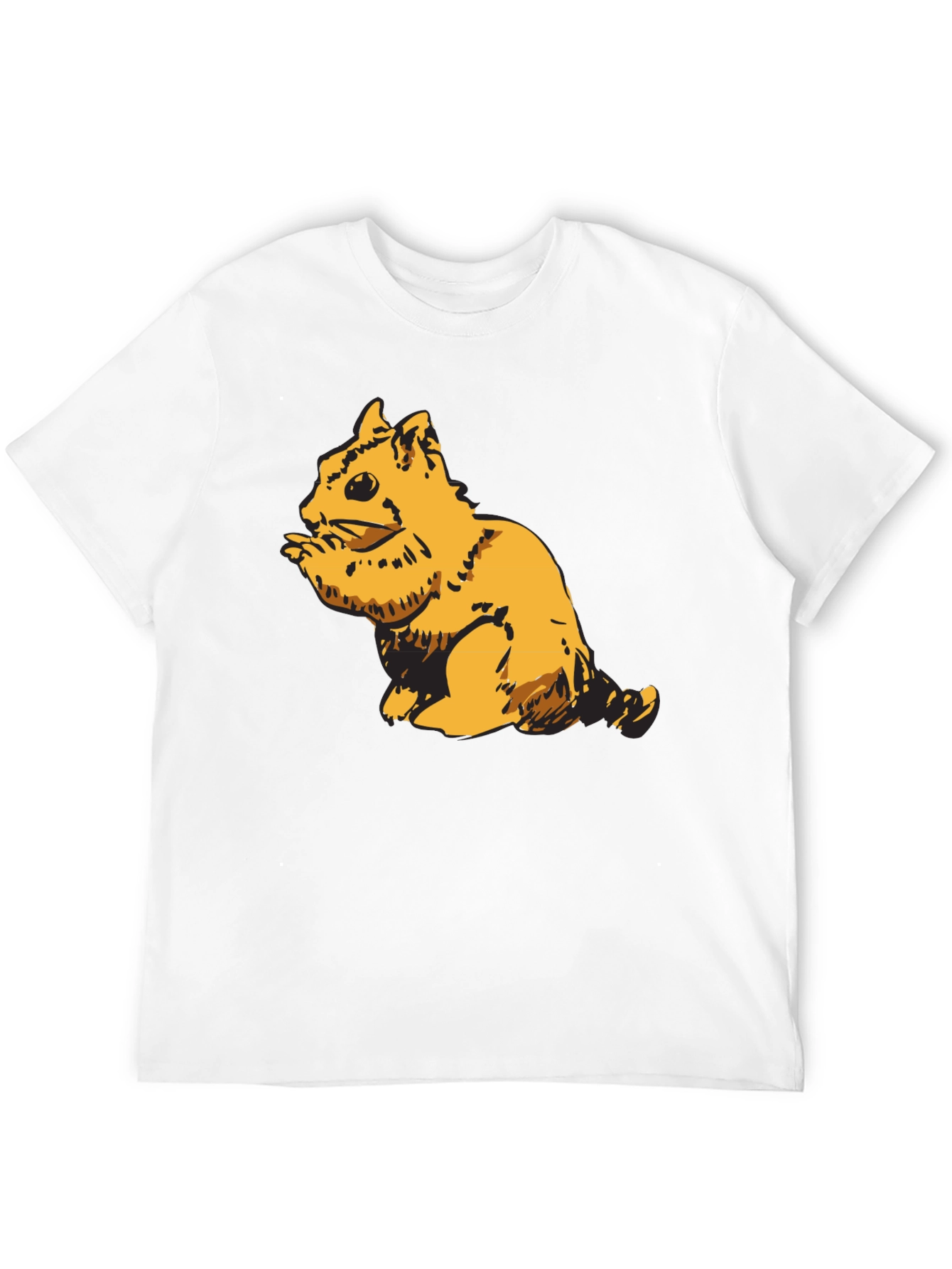 Squirrel Graphic Black T-Shirt for Men