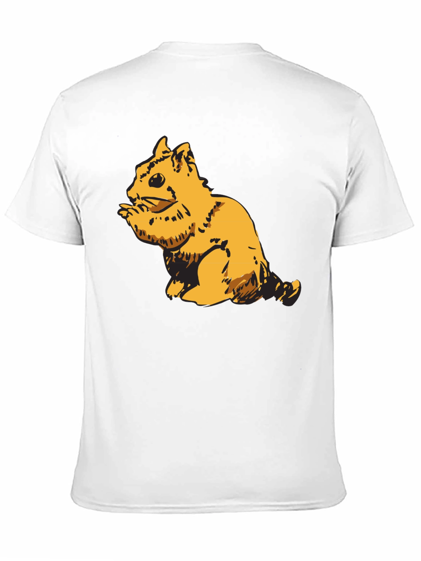Squirrel Graphic Black T-Shirt for Men