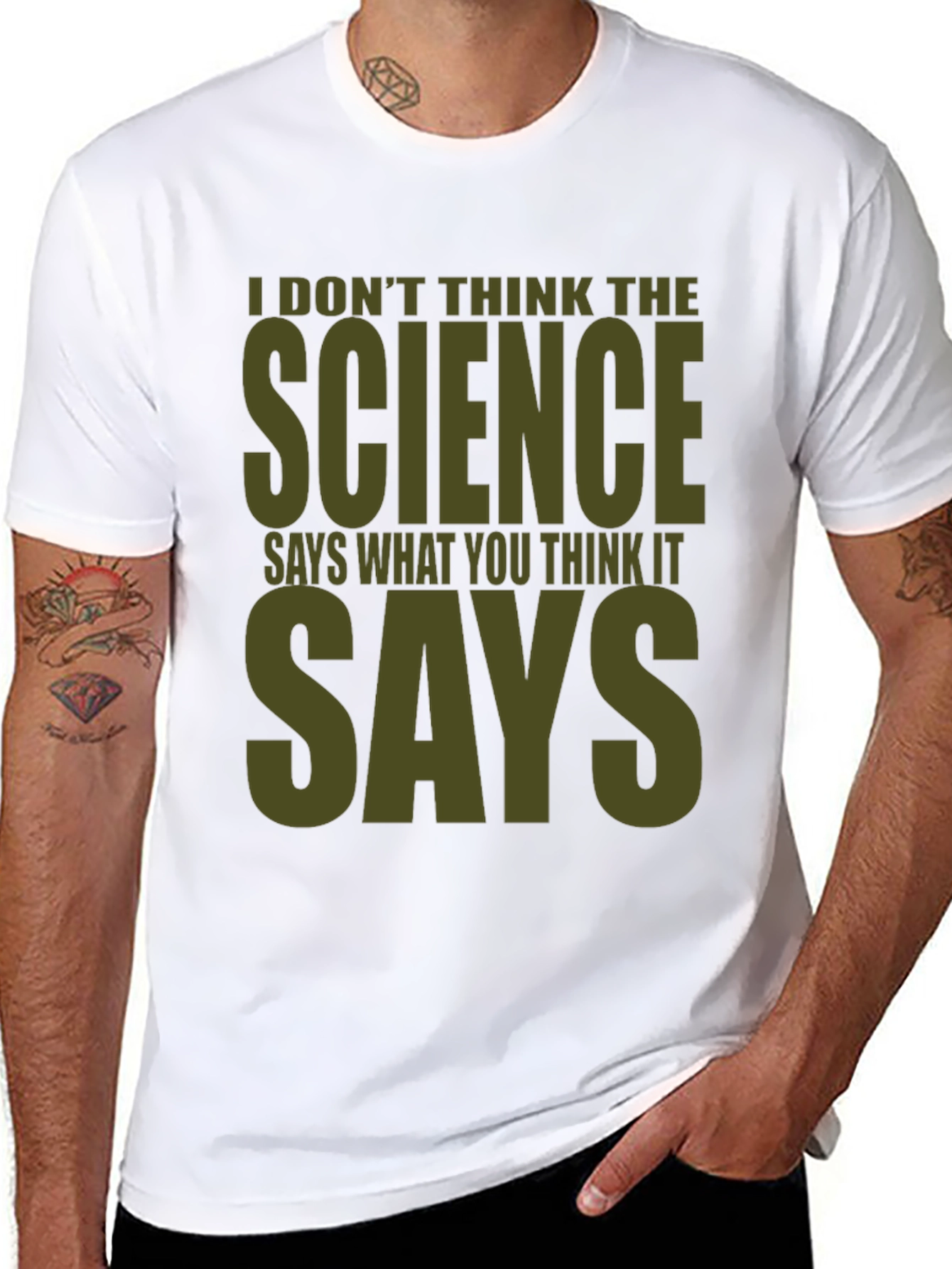 Science Says Graphic Tee - Mens Funny T-Shirt