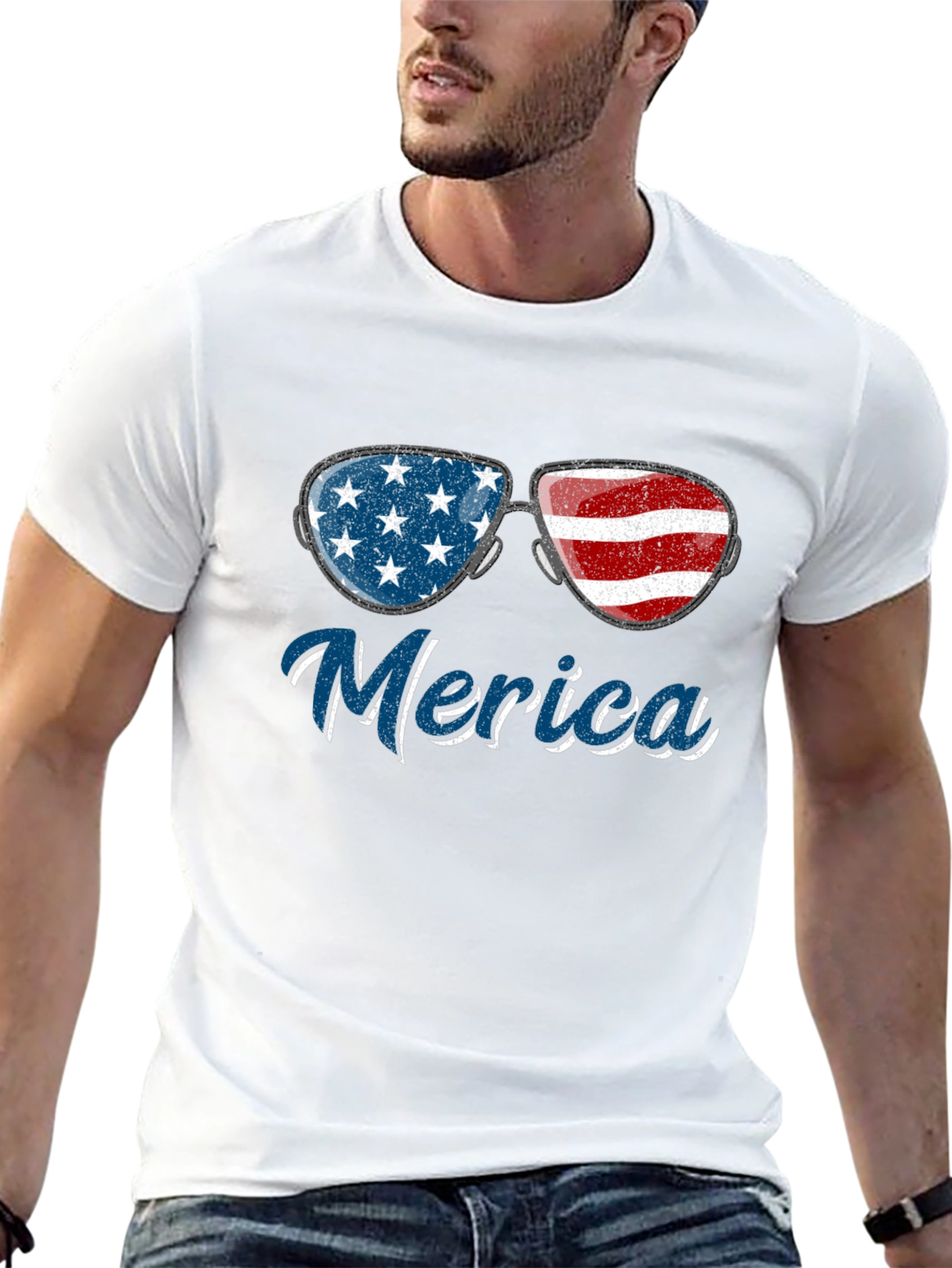 Merica Sunglasses Graphic T-Shirt