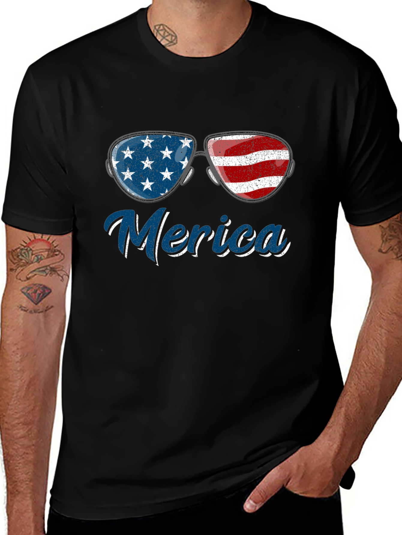 Merica Sunglasses Graphic T-Shirt