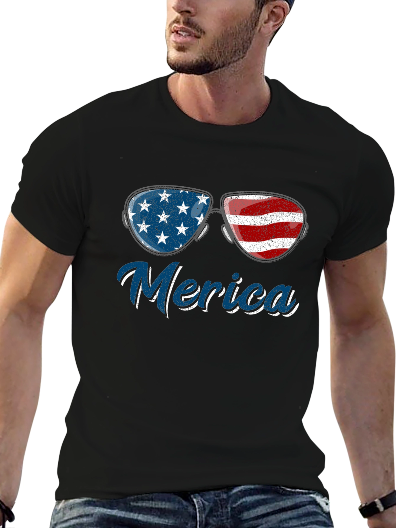 Merica Sunglasses Graphic T-Shirt