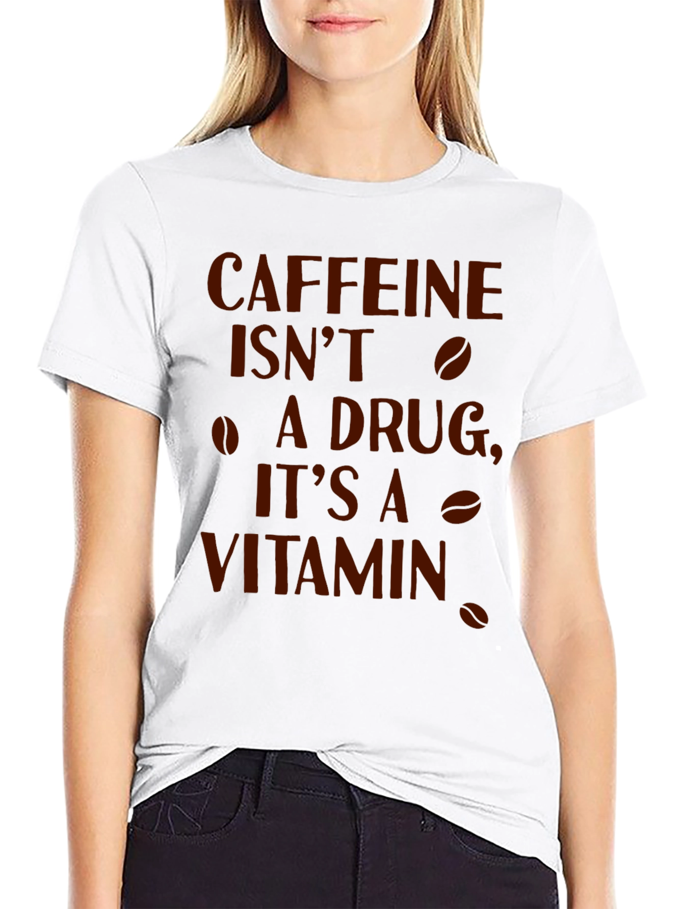 Caffeine is My Vitamin Funny Graphic Tee