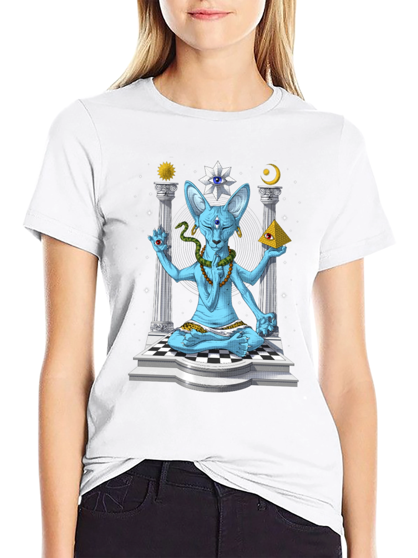 Mystic Sphinx Cat Graphic Tee