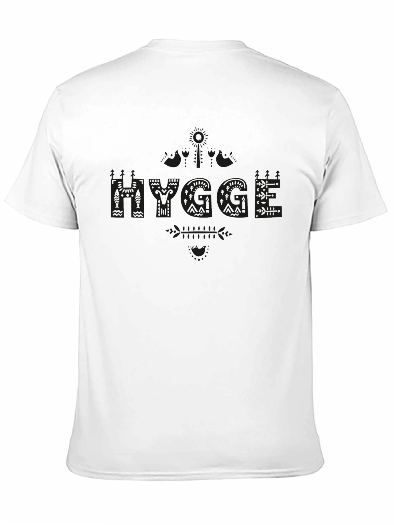 Mens Black Hygge Graphic T-Shirt