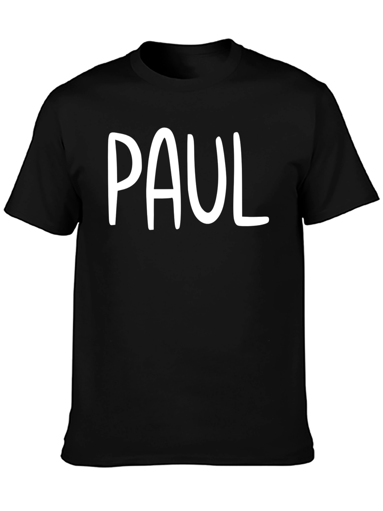 Personalized PAUL Black T-Shirt