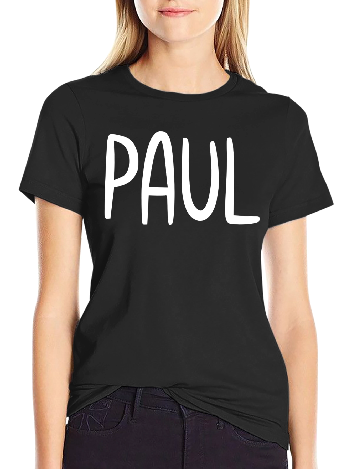 Personalized PAUL Black T-Shirt