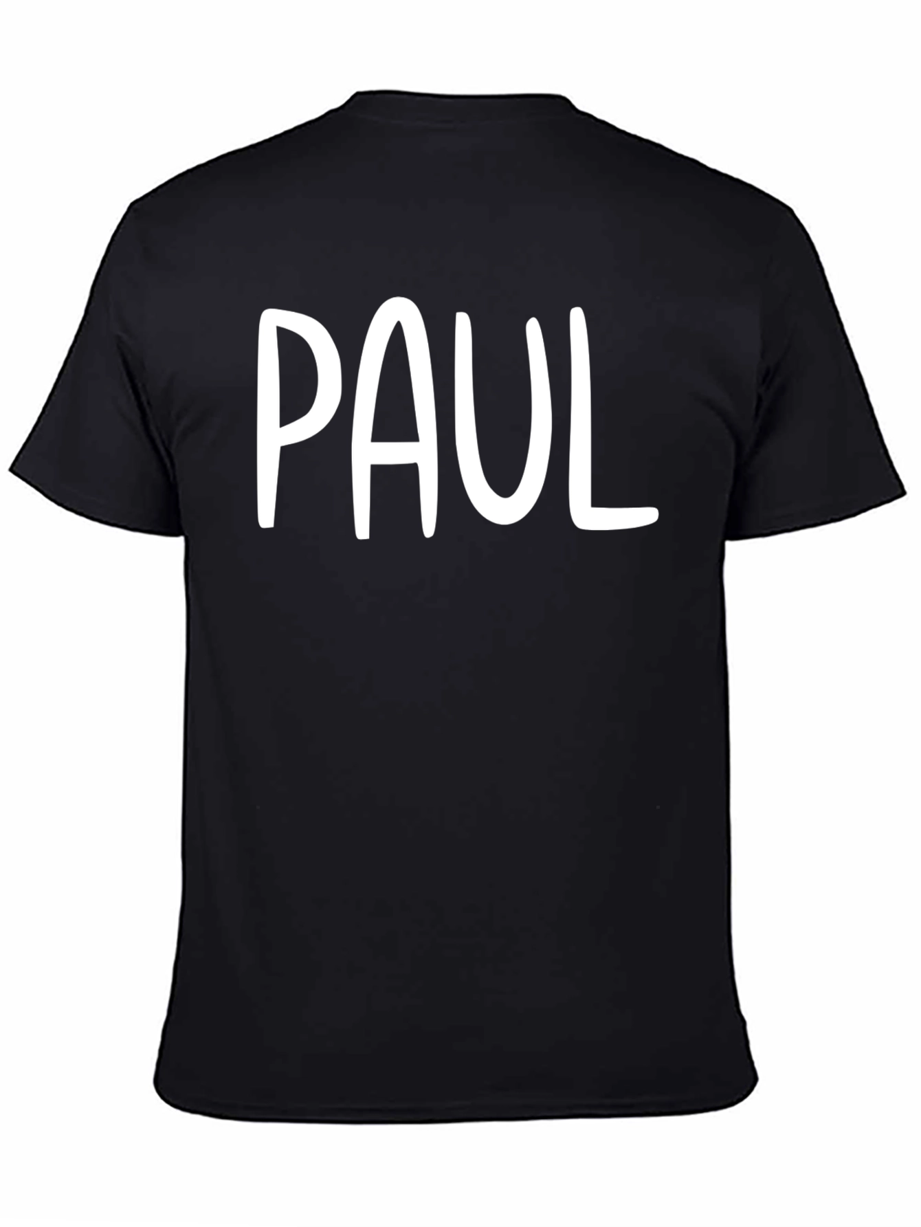 Personalized PAUL Black T-Shirt