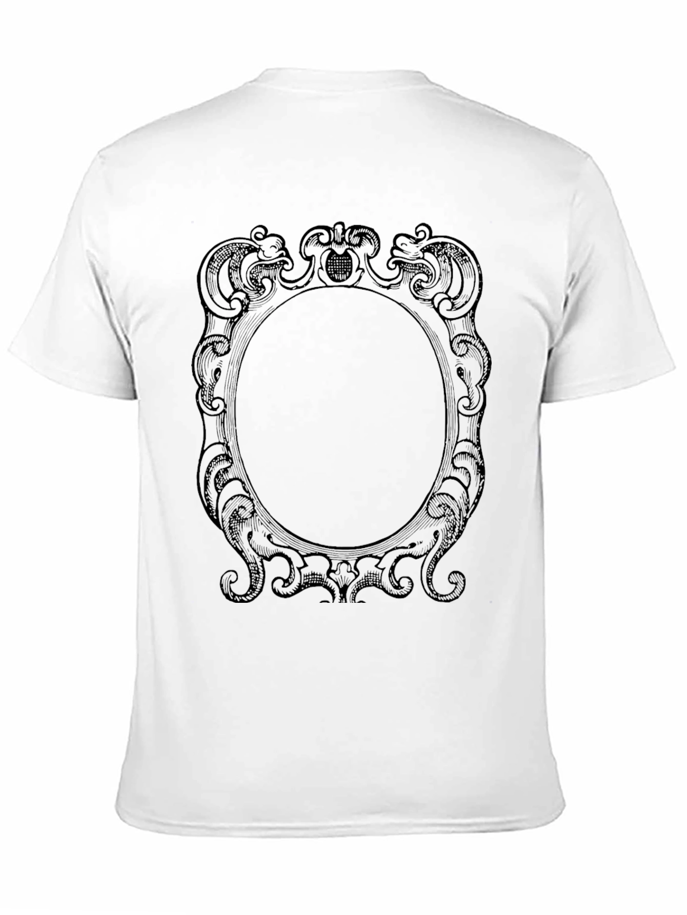 Ornate Frame Graphic Tee - Black