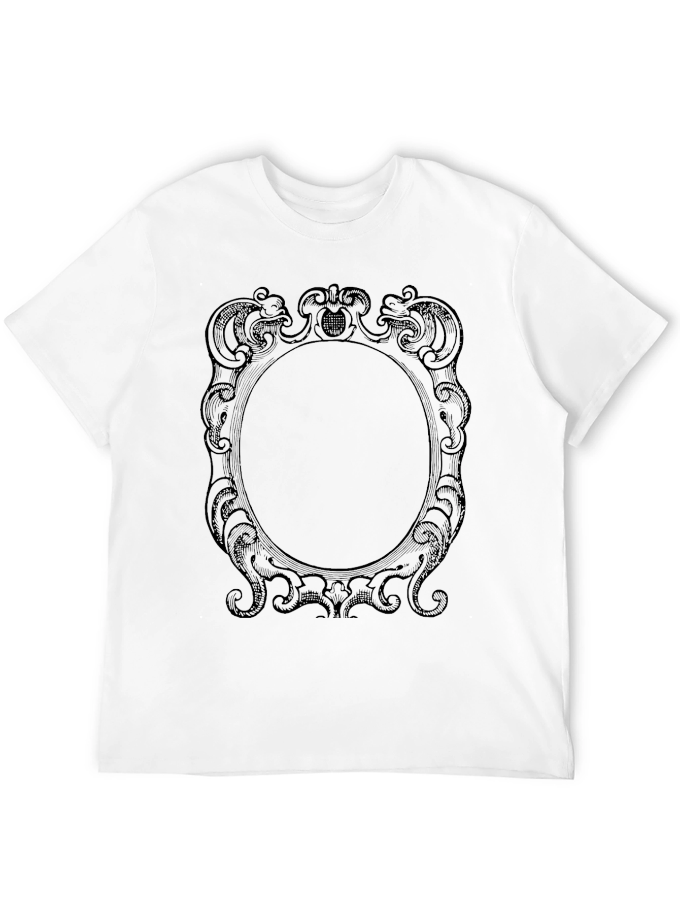 Ornate Frame Graphic Tee - Black