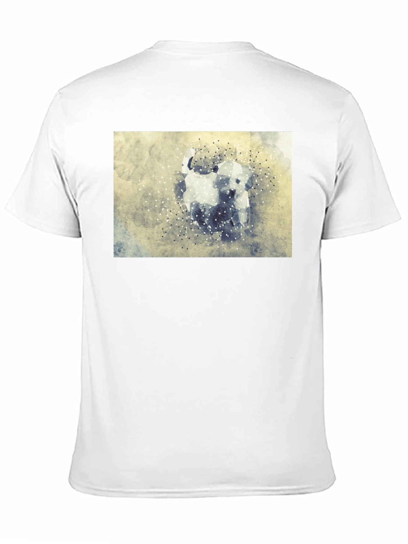 Abstract Dog Graphic Tee - Stylish Casual Wear