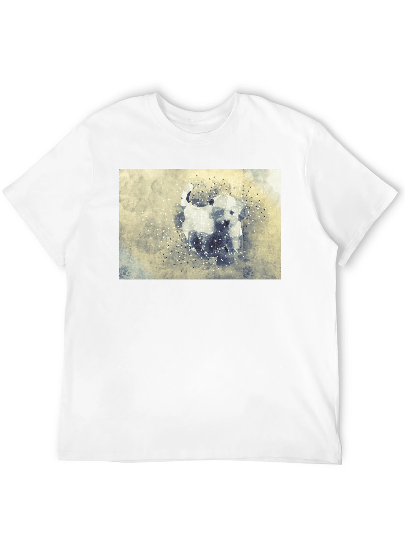 Abstract Dog Graphic Tee - Stylish Casual Wear