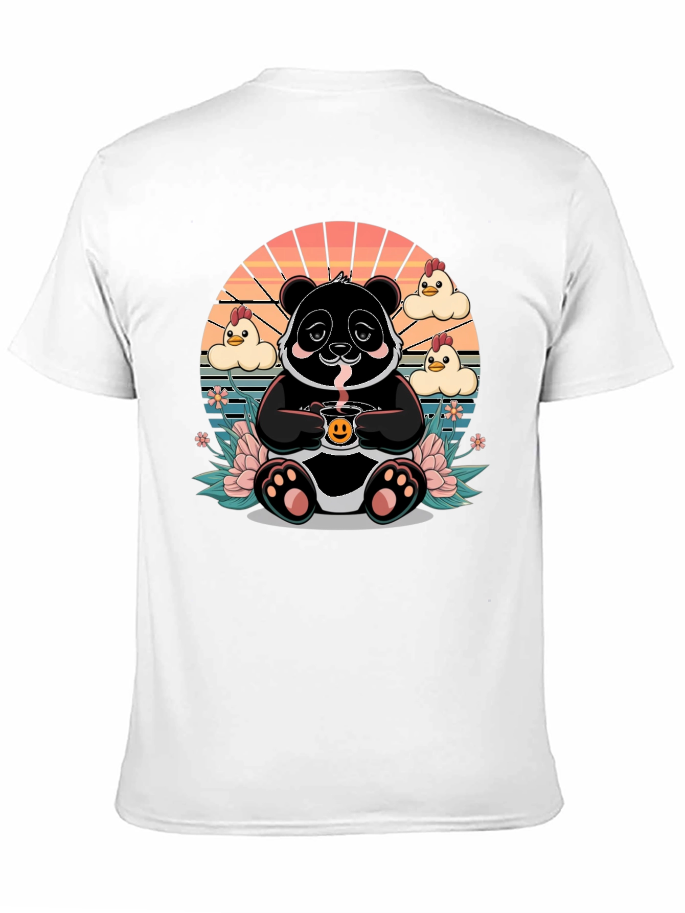 Panda Coffee T-Shirt - Kawaii Style