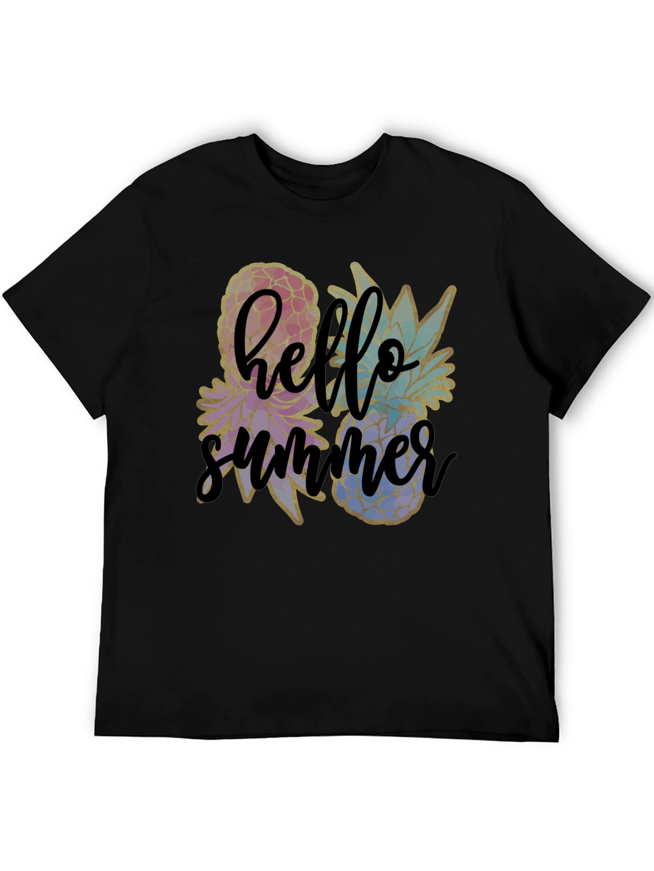 Hello Summer Pineapple Graphic Tee