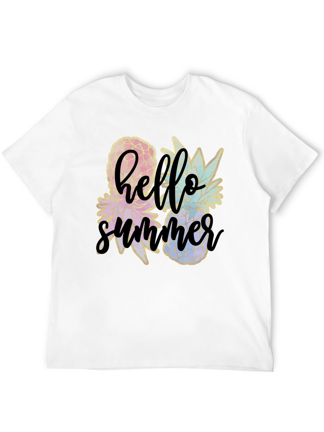 Hello Summer Pineapple Graphic Tee