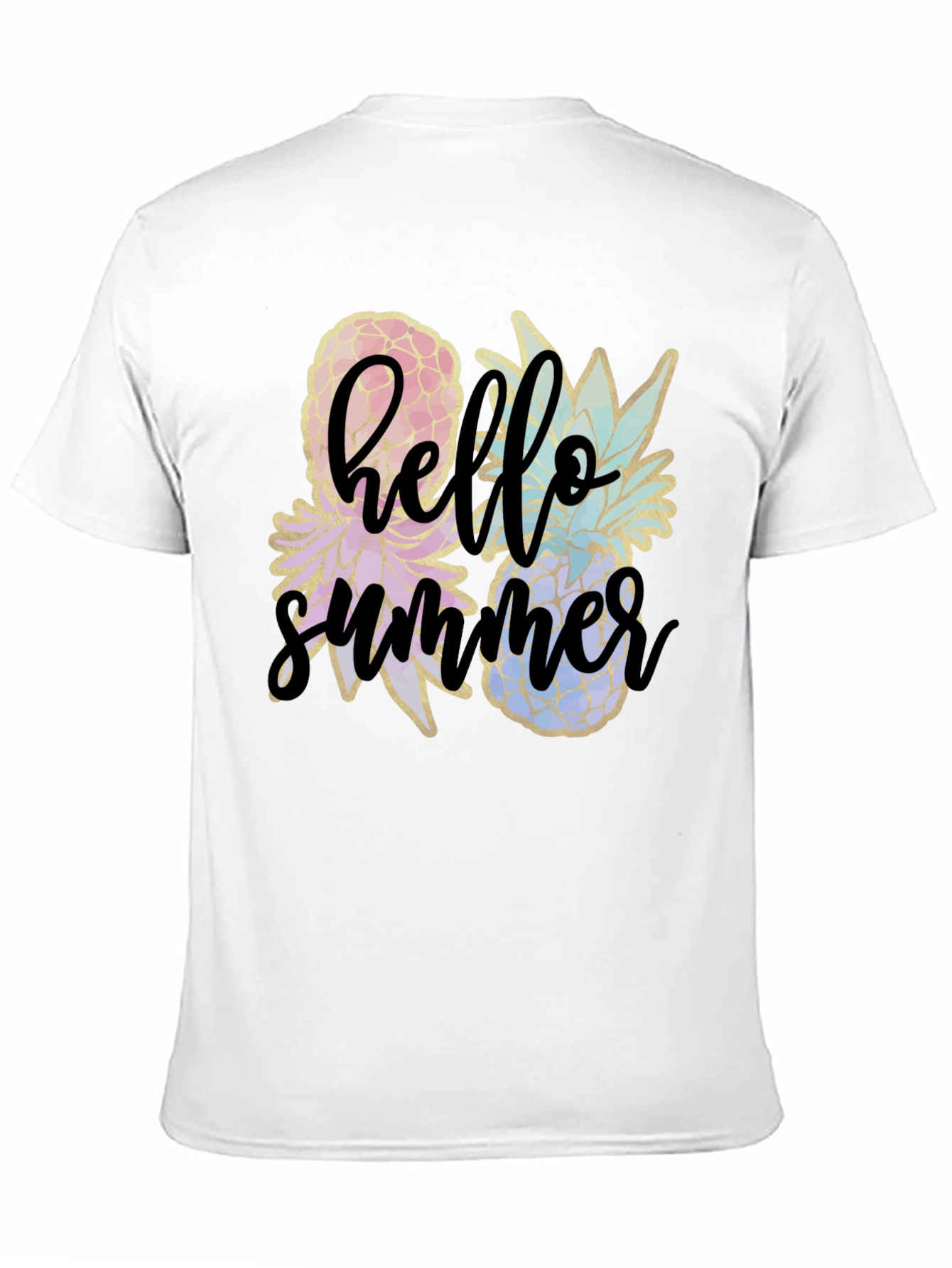 Hello Summer Pineapple Graphic Tee