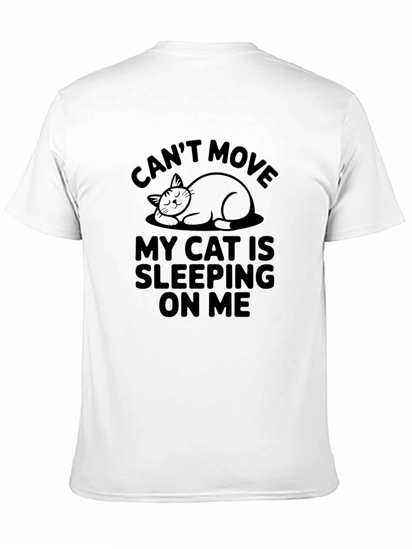 Cant Move Cat Sleeping T-Shirt