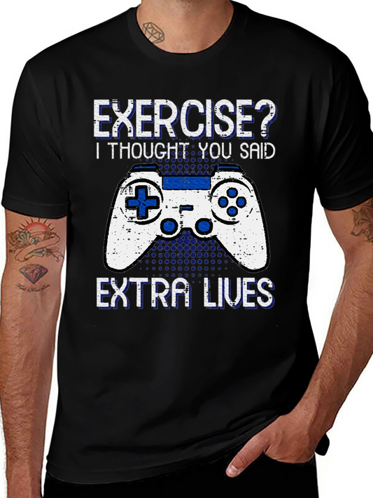 Exercise? Extra Lives T-Shirt - Gamer Tee